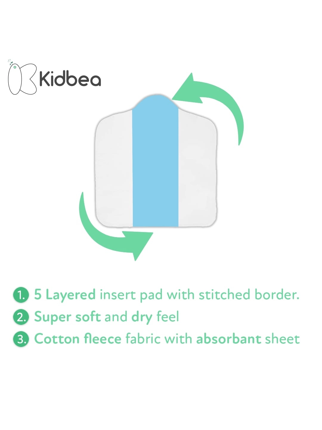 Kidbea | Kidbea Baby's All in One Washable Reusable Adjustable Cloth 2 Diapers with 2 Insert- Cutie Mars & Mandala 1