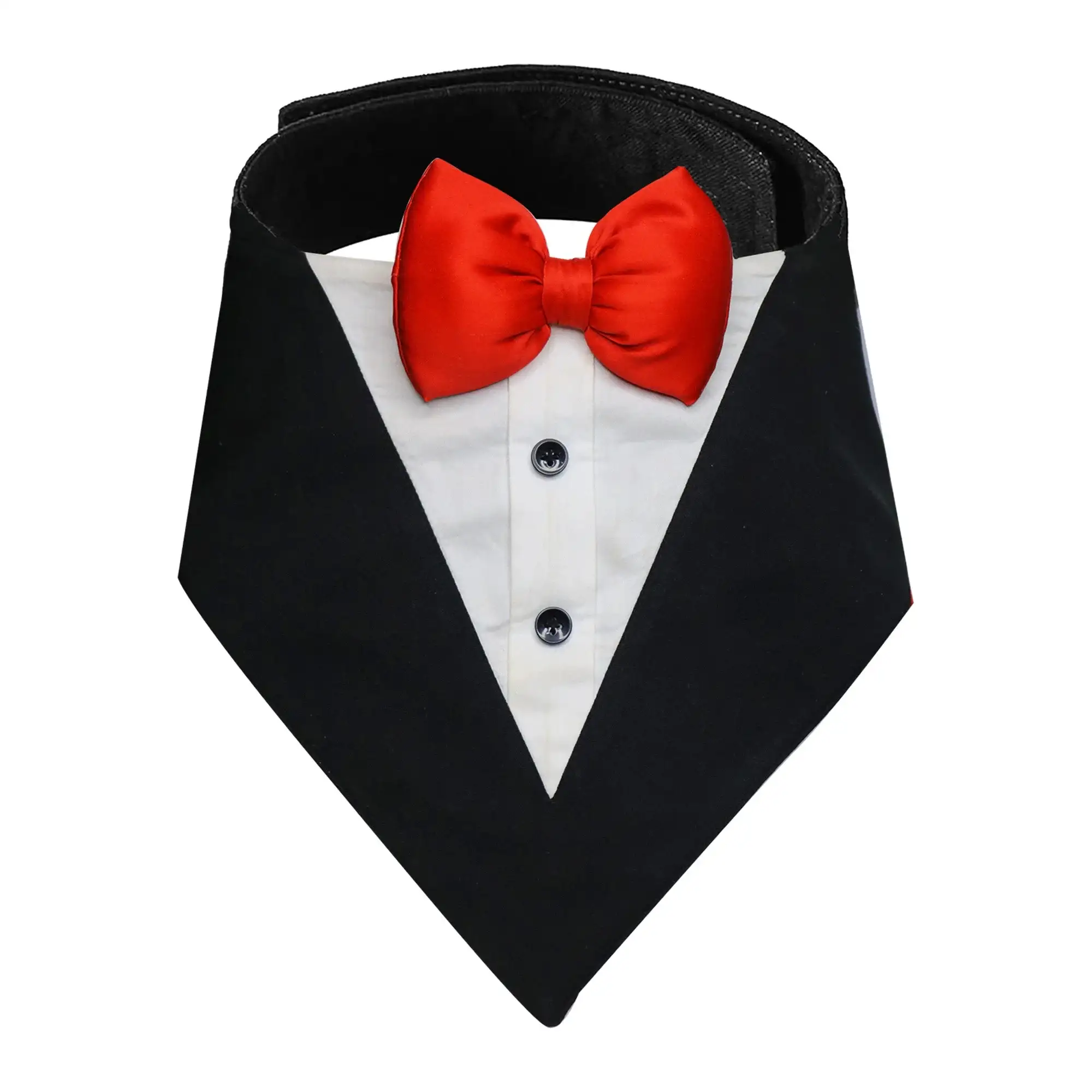 PawsIndia Black & White Tuxedo Suit, Red Carpet Ready