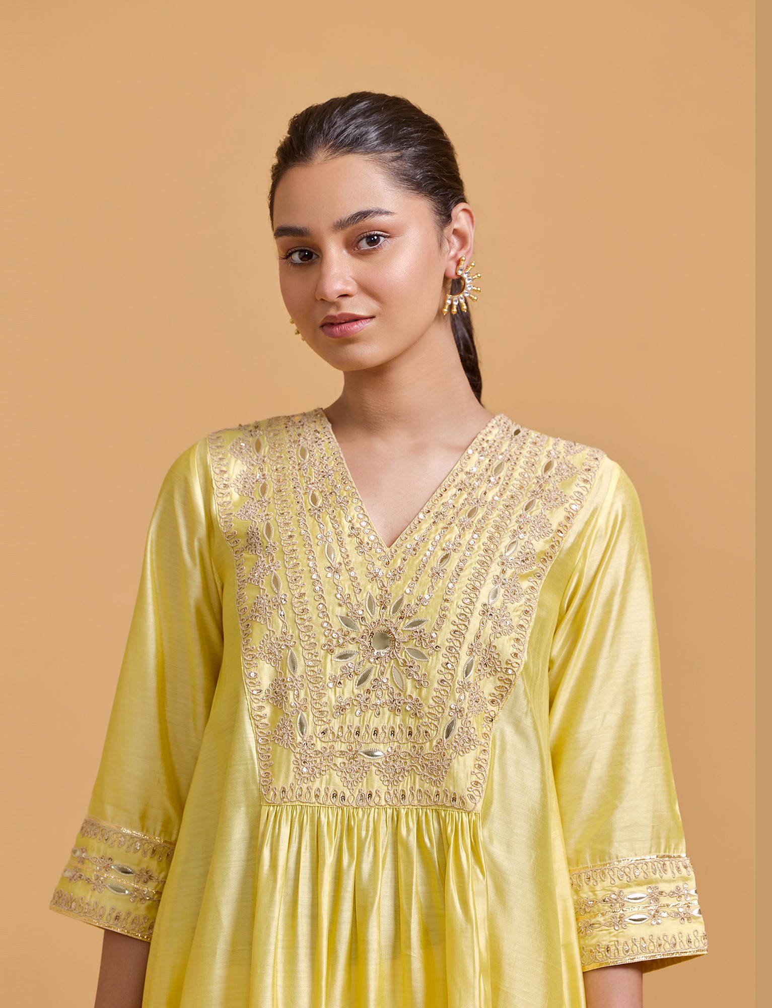 Zeenat Yellow Kurta Salwar Set
