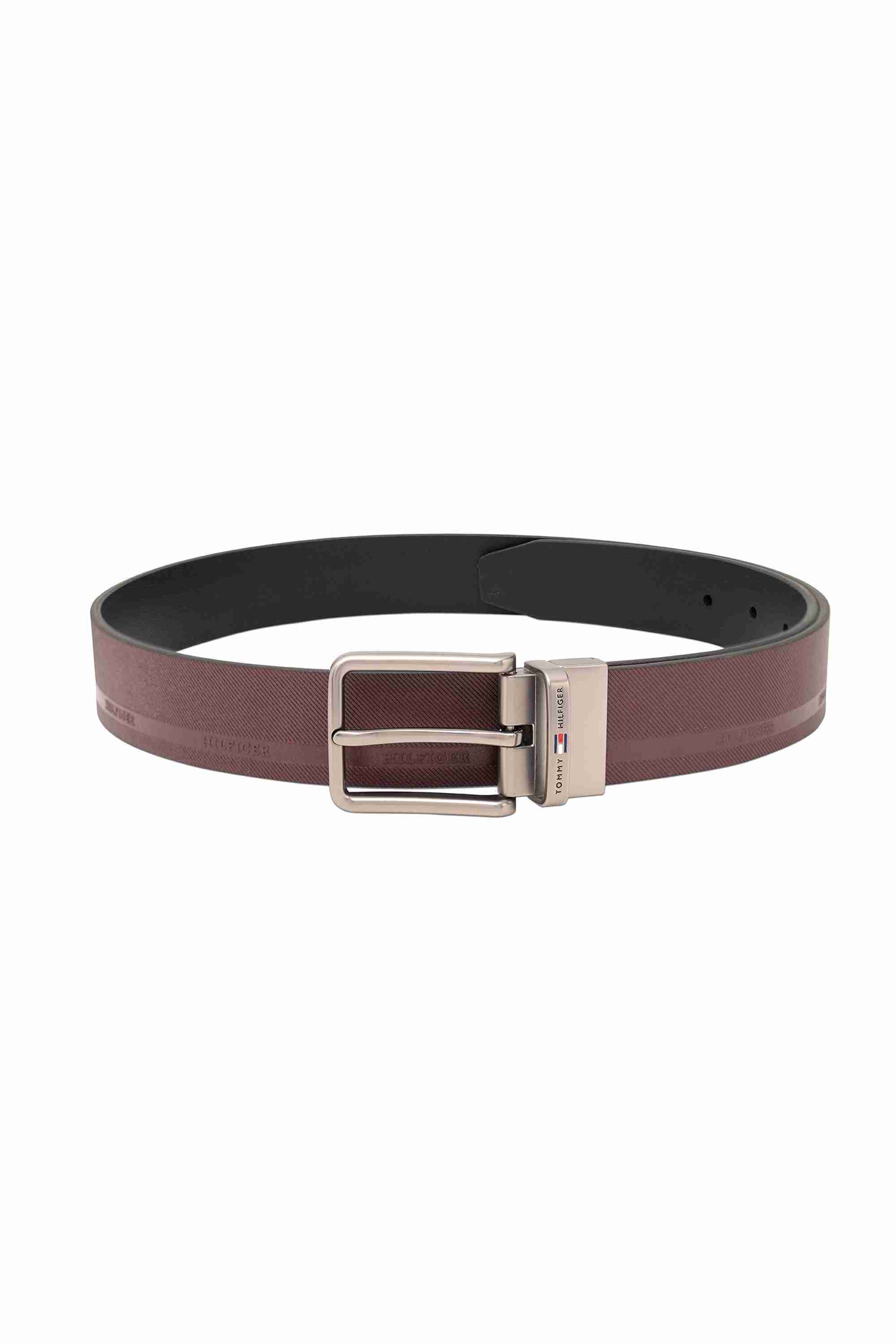 Leather Regular Fit Textured Formal Wear Men Belts