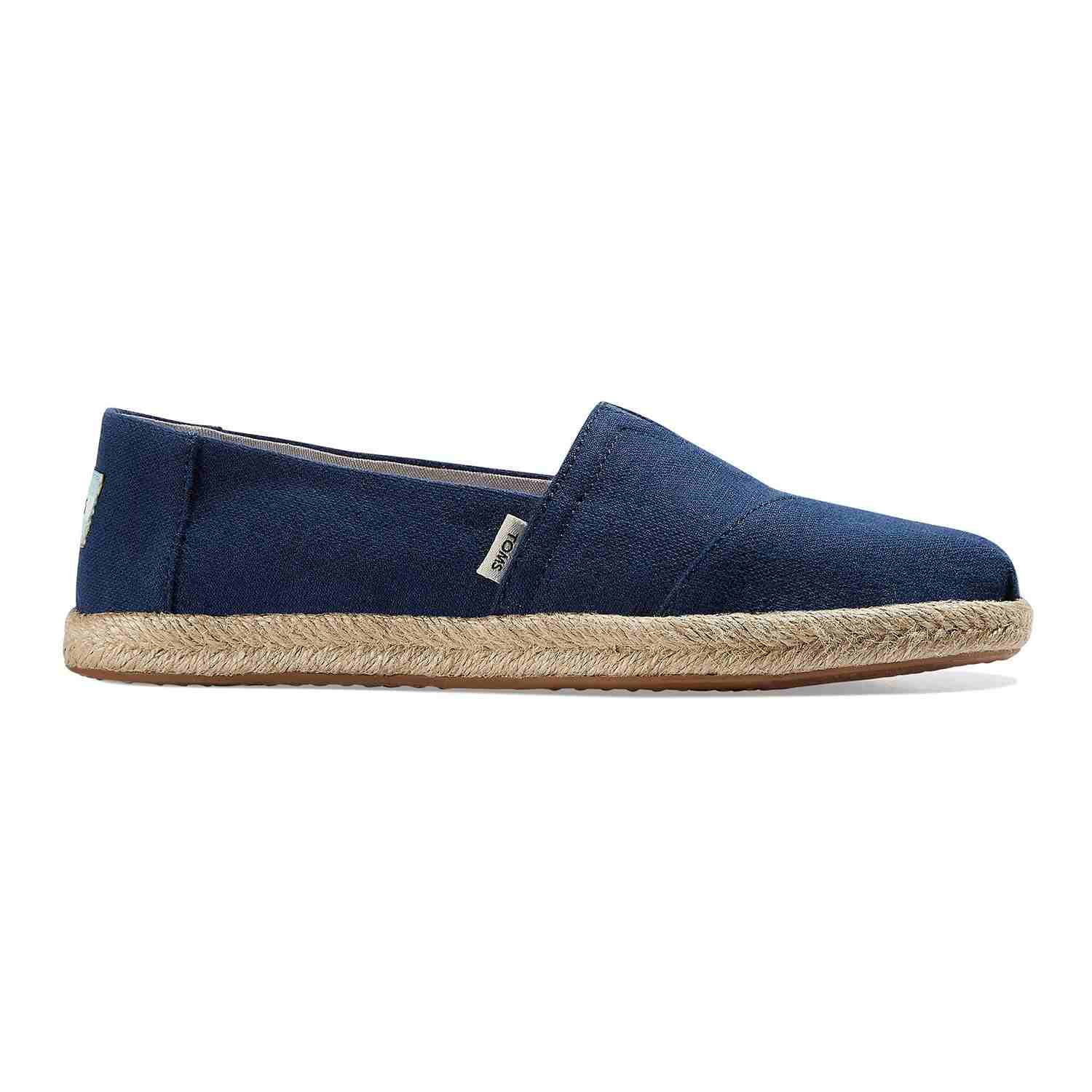 Men's Blue Vegan Canvas Espadrilles Slip On