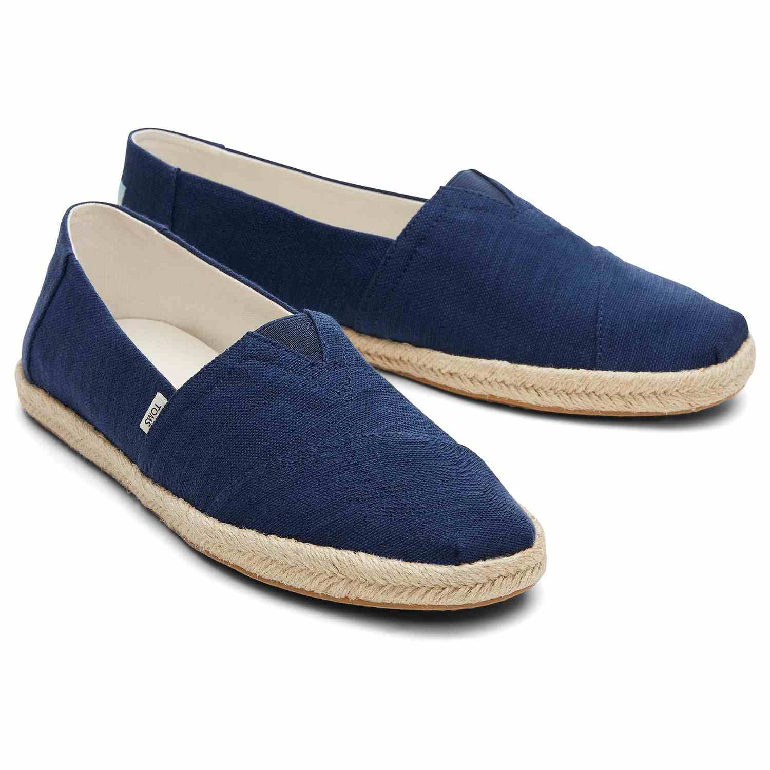 Men's Blue Vegan Canvas Espadrilles Slip On