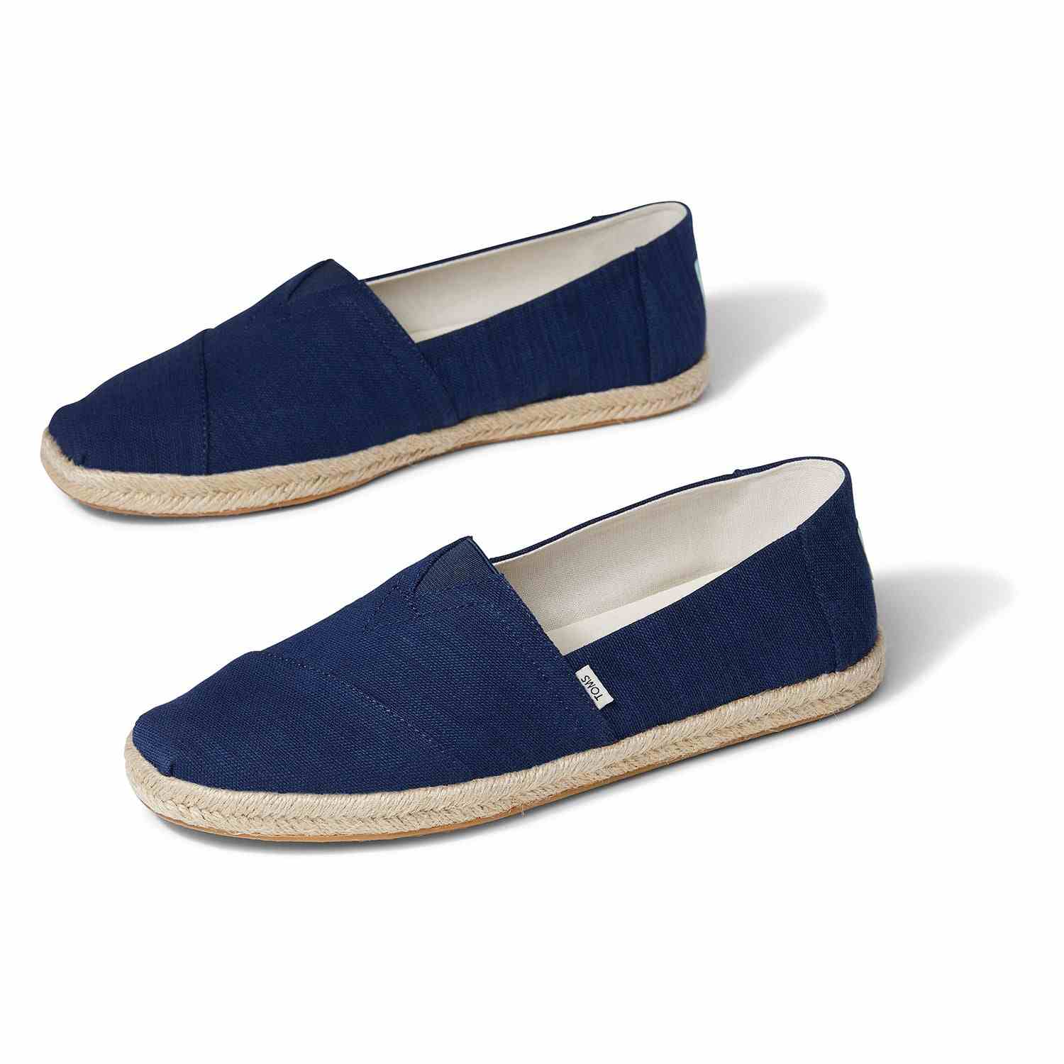 Men's Blue Vegan Canvas Espadrilles Slip On