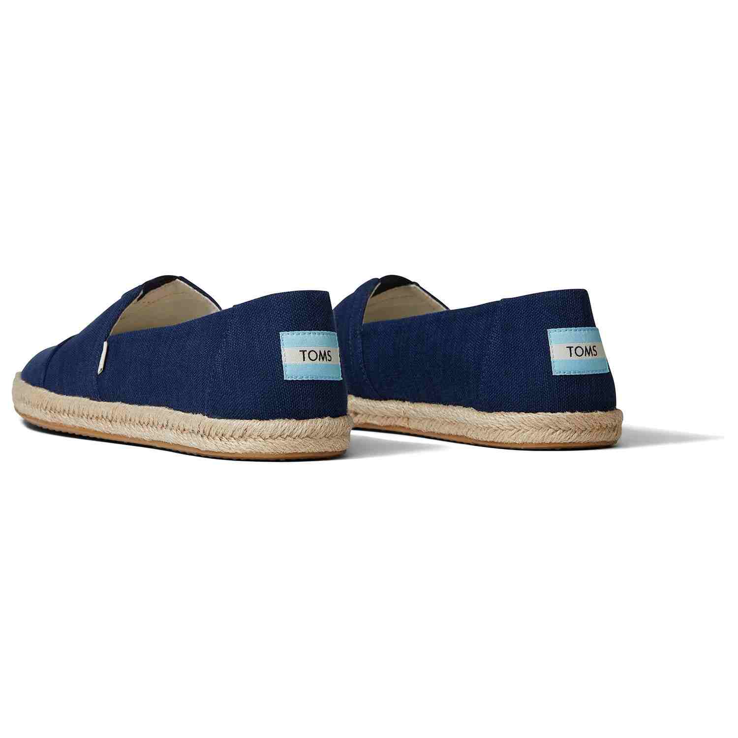 Men's Blue Vegan Canvas Espadrilles Slip On