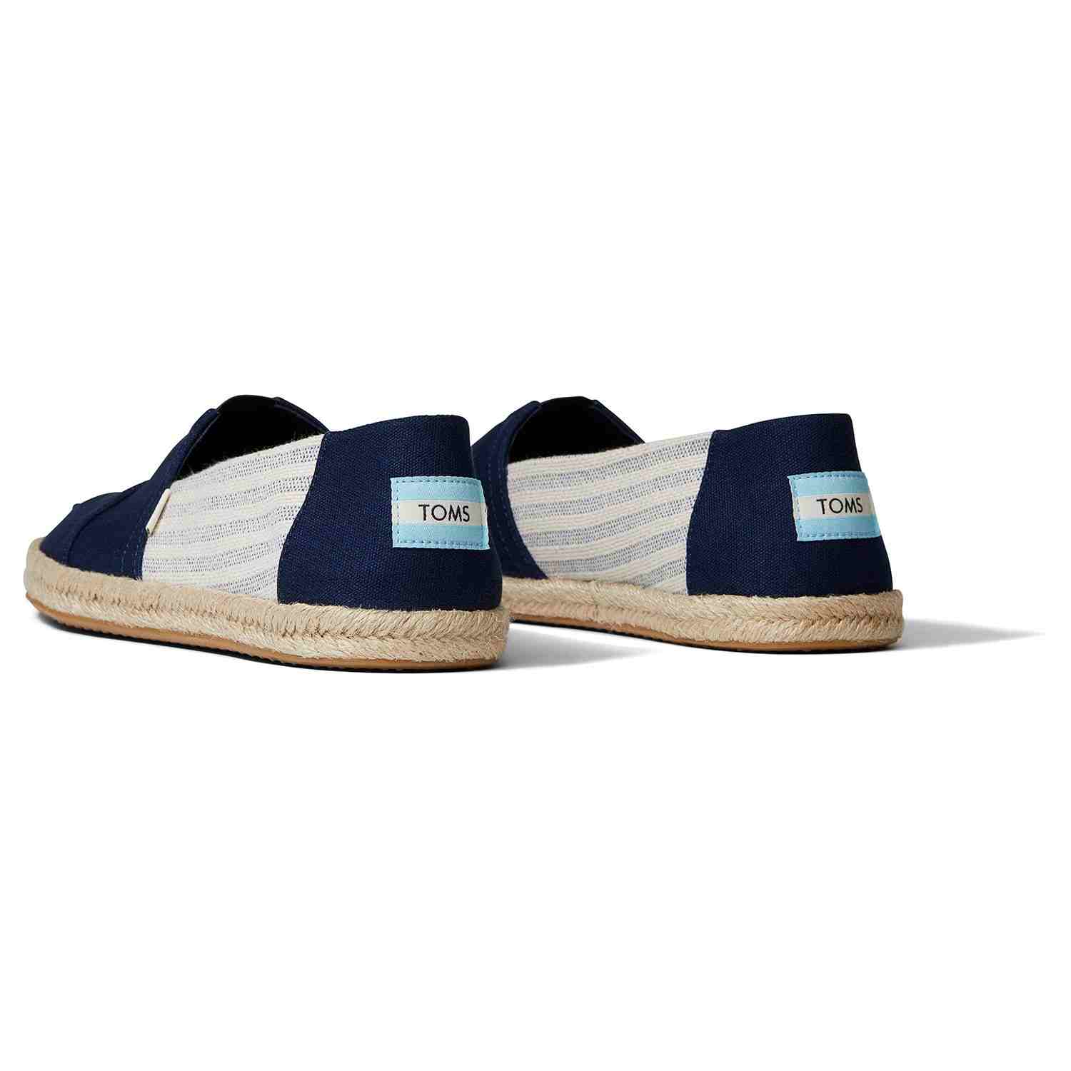 Men's Navy Stripe Sustainable Espadrilles Slip On