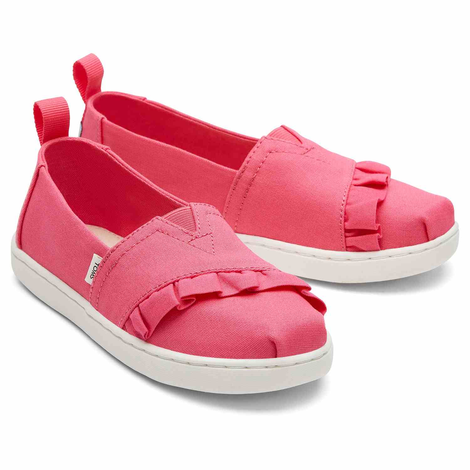 Kids' Alp Recycled Youth Canvas Ruffled Slip On