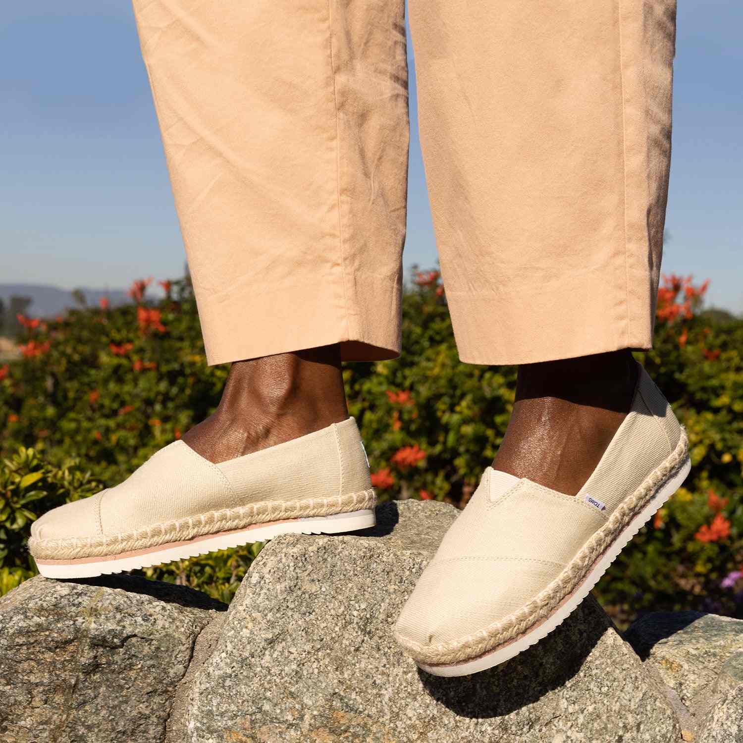 Women's Beige Platform Espadrilles Women
