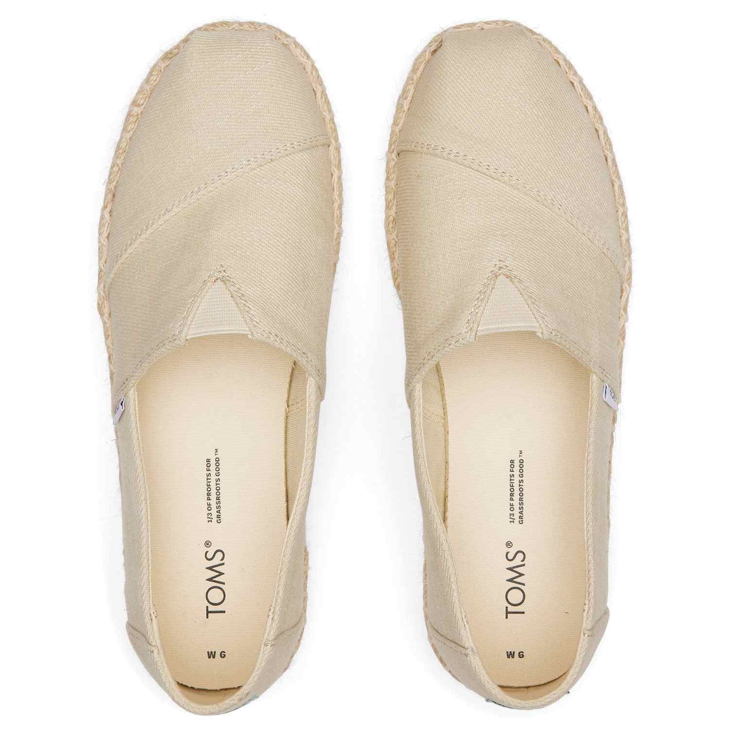 Women's Beige Platform Espadrilles Women