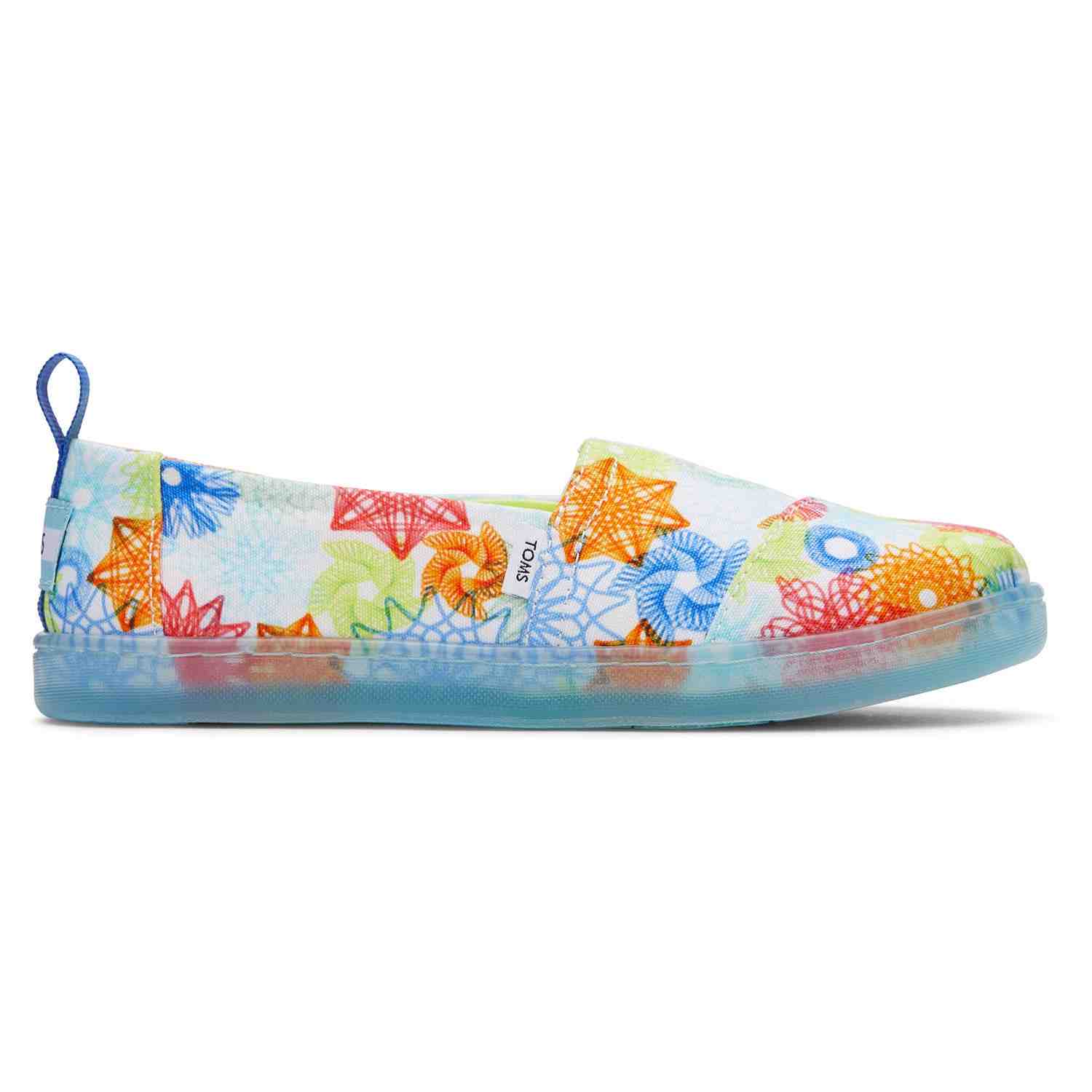 Kids' Alp Spirograpgh Print for Youth slip On