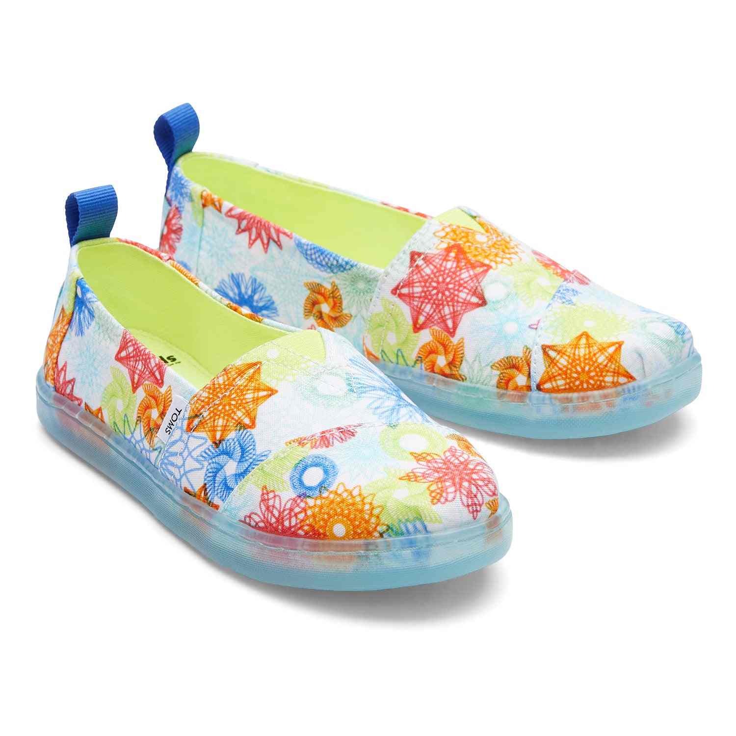 Kids' Alp Spirograpgh Print for Youth slip On