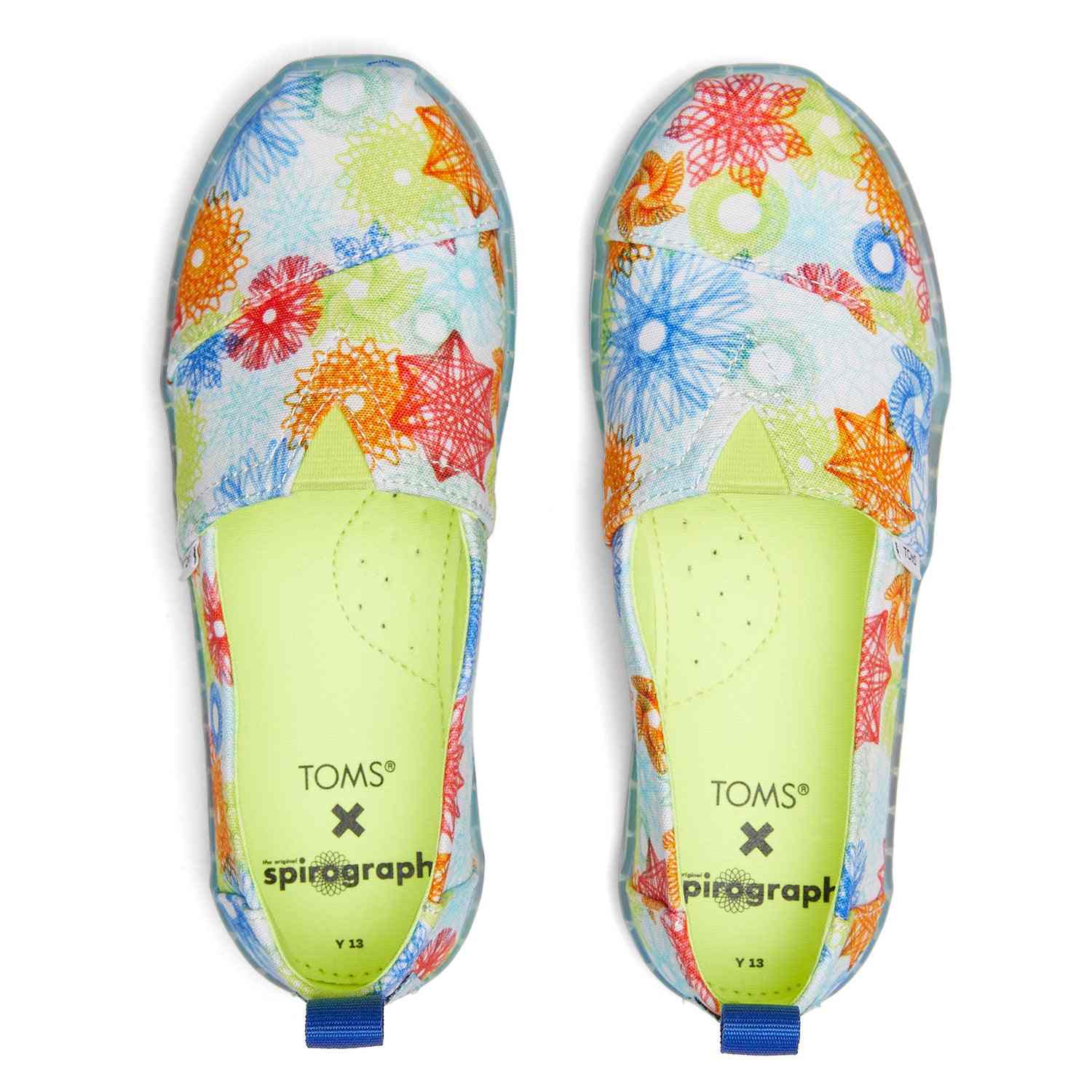 Kids' Alp Spirograpgh Print for Youth slip On
