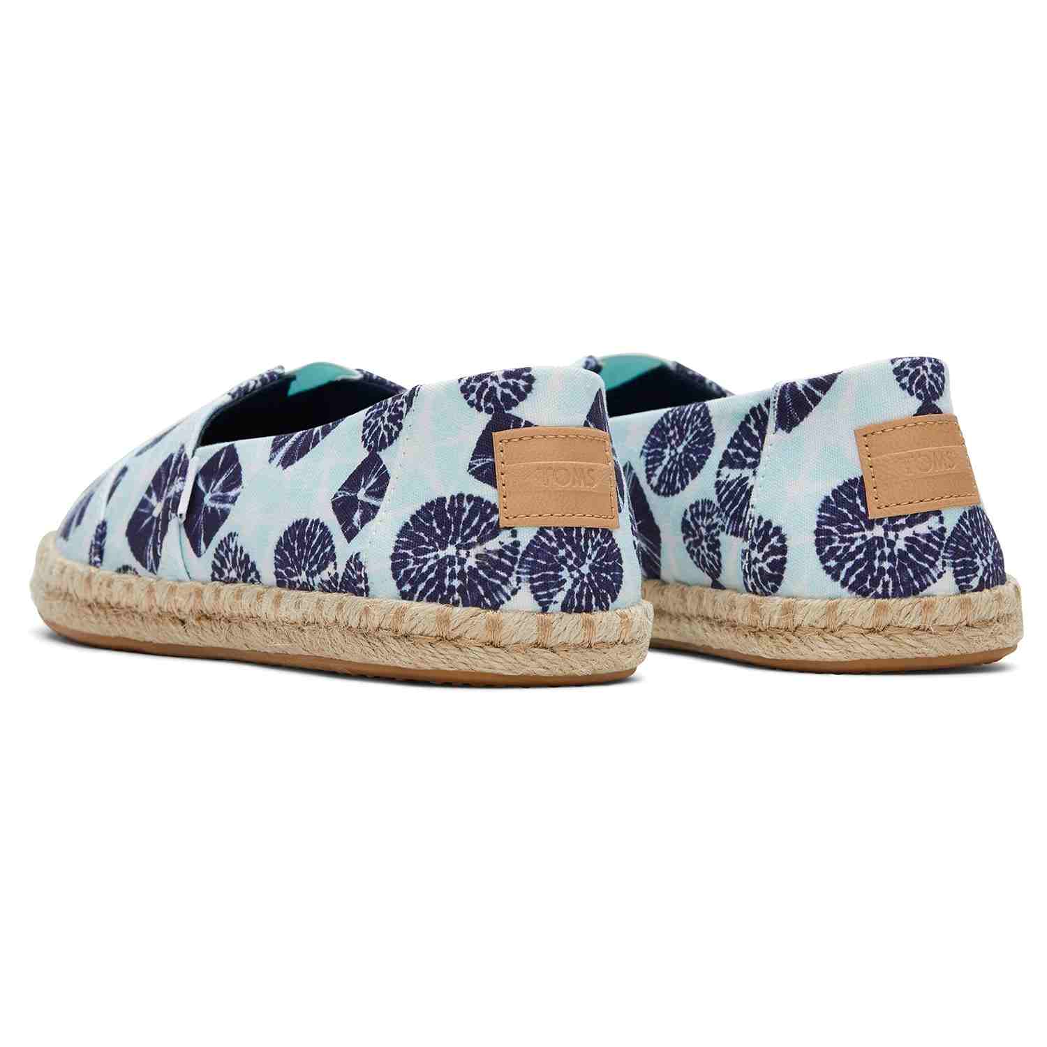 Women's Blue Batik Print Espadrilles Slip On