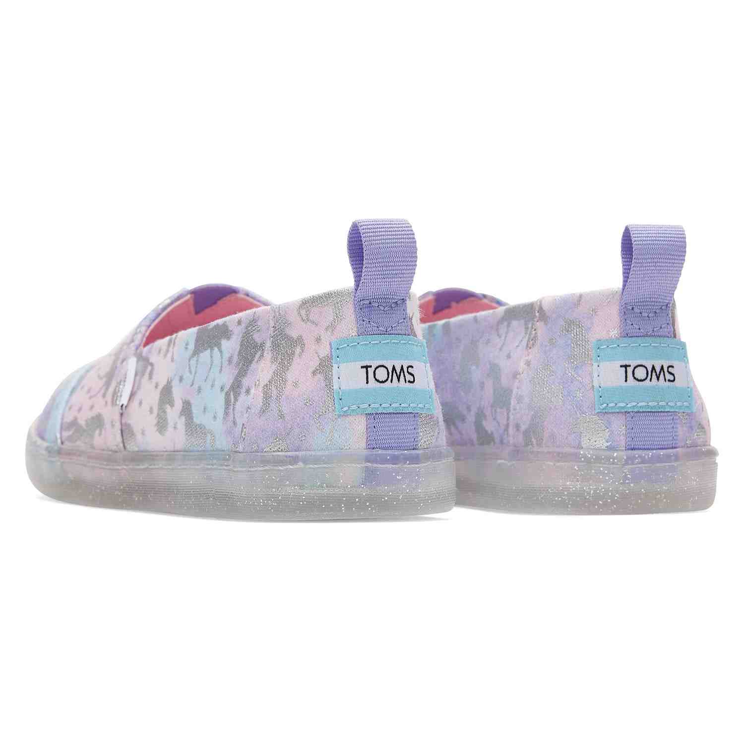 Kids' Alpargata Bright Iris Foil Unicorn Tie Dye Youth slip On