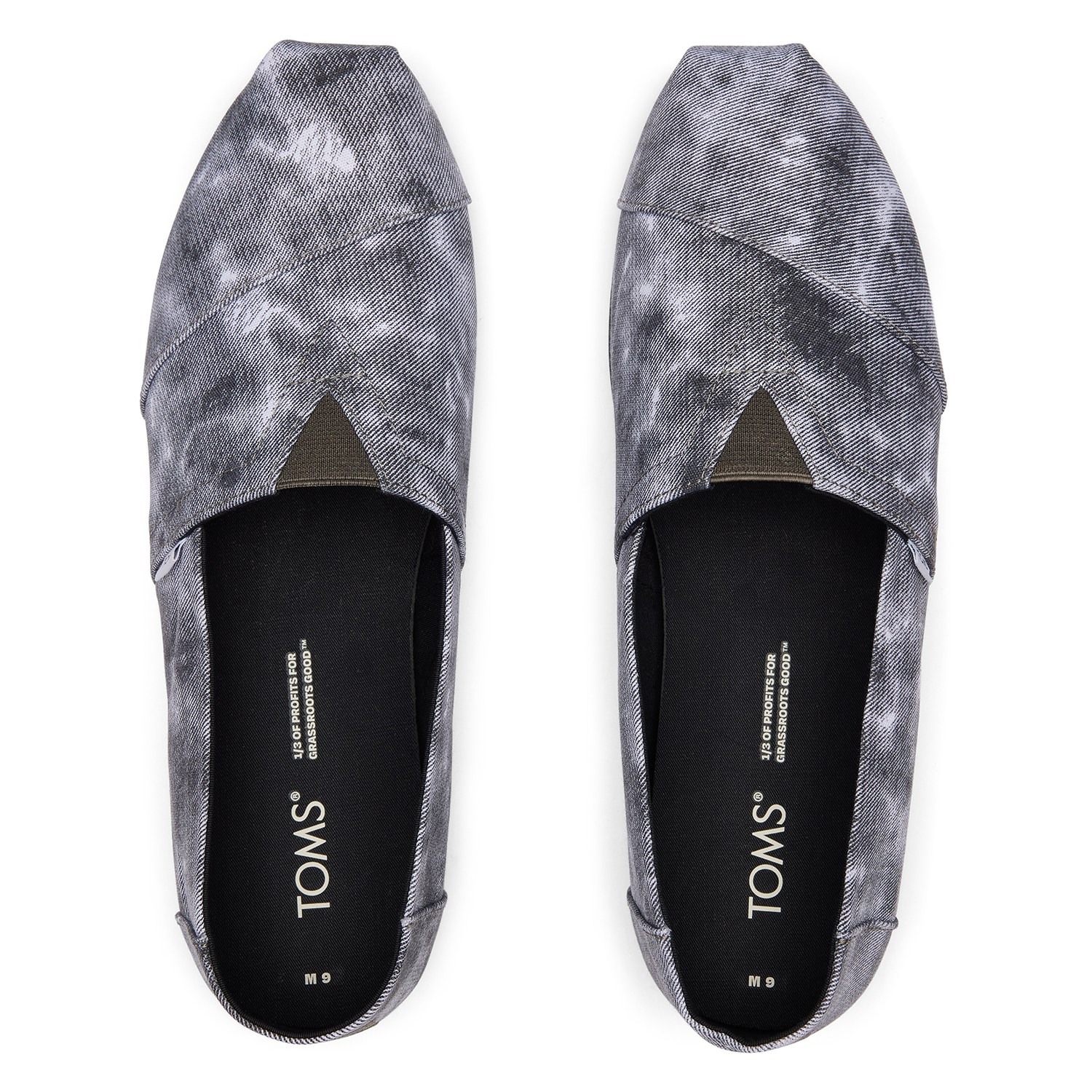 Alpargata With Cloudbound Black Repreve Distressed Washed Canvas