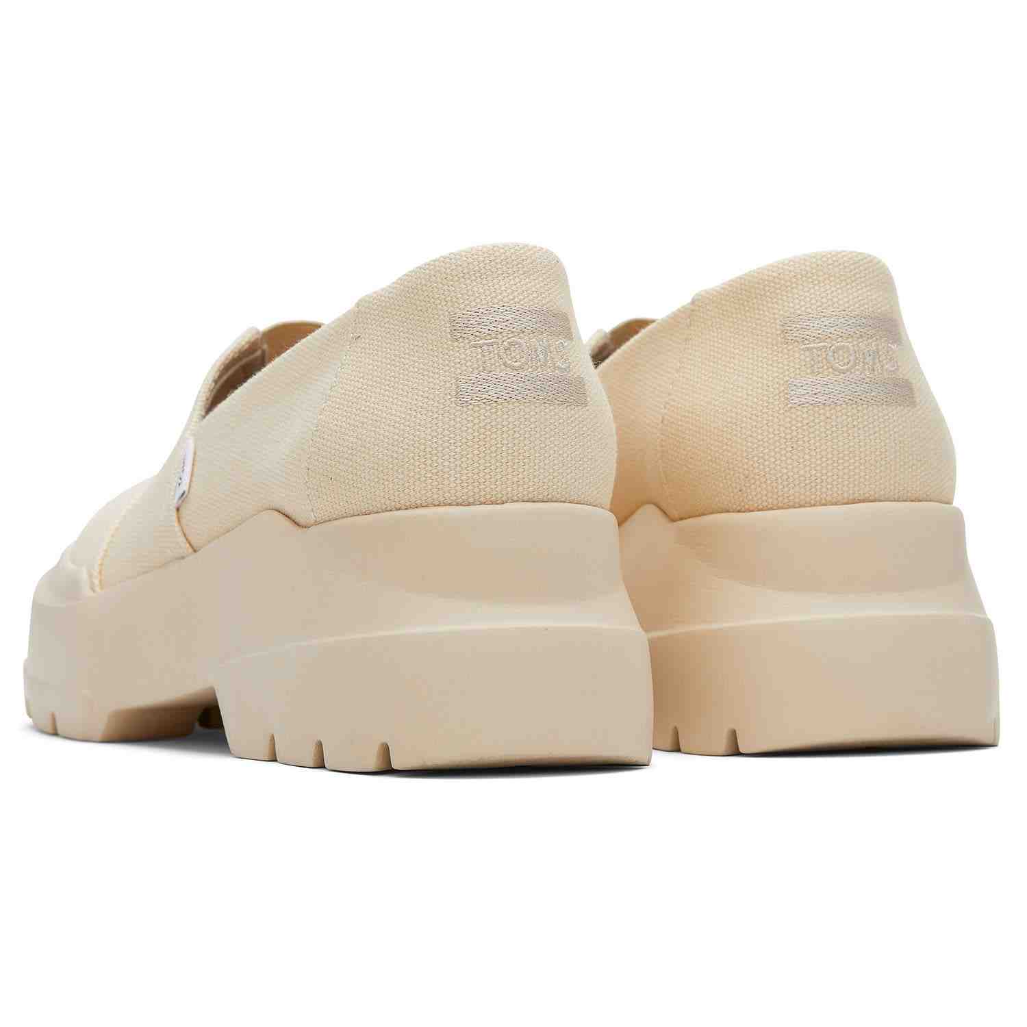 Women's Combat Low Platform Loafers Beige For Women Platform