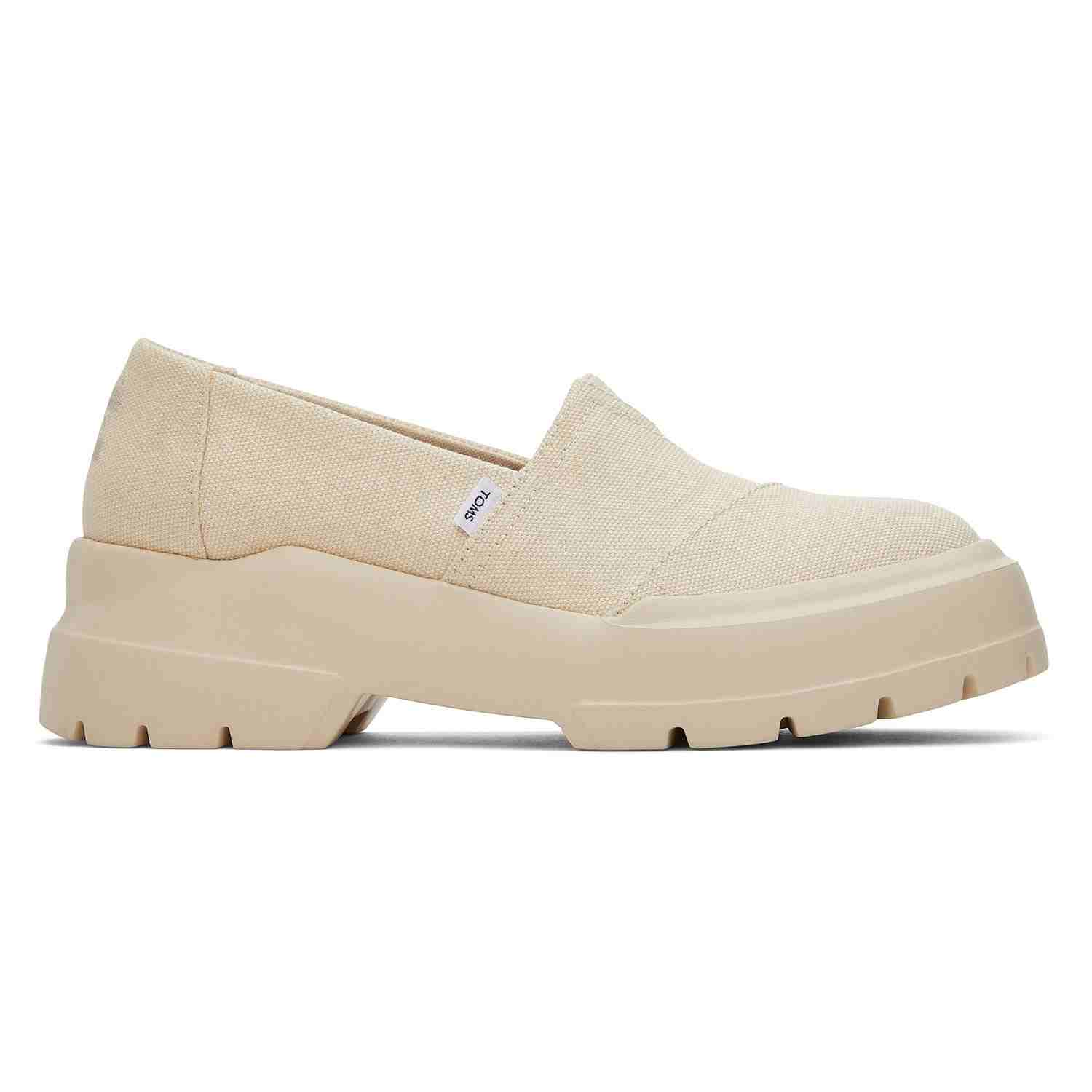 Women's Combat Low Platform Loafers Beige For Women Platform