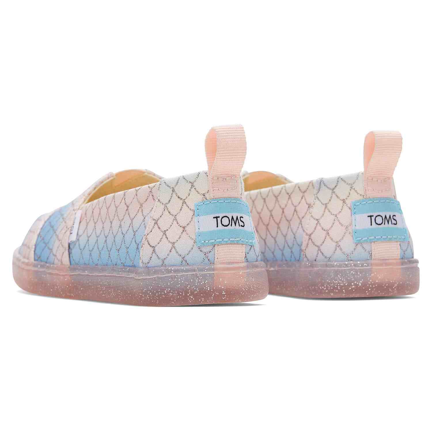 Kids' Alpargata Pink Multi Iridescent Mermaid Scales Print Youth slip On