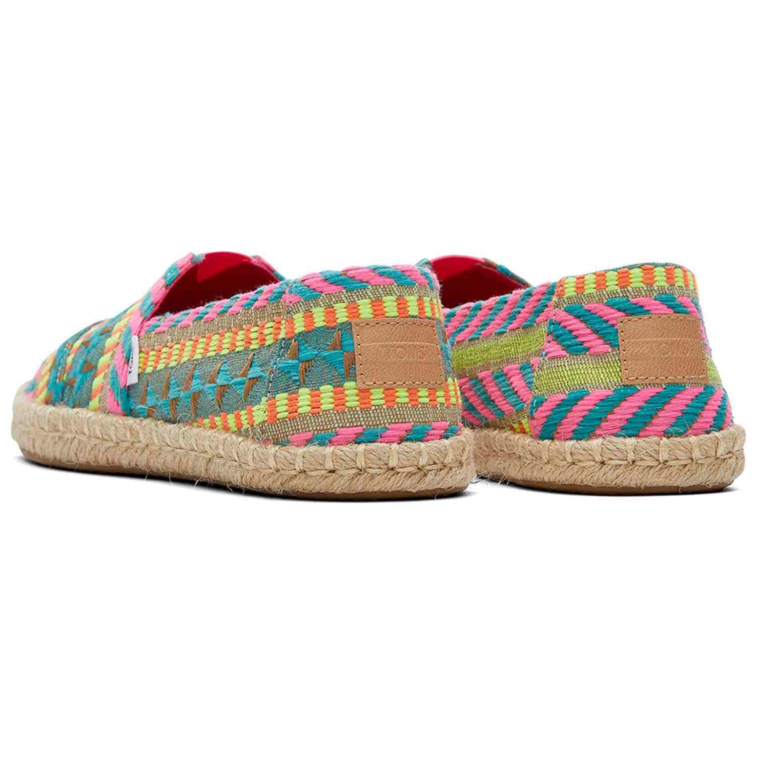 Women's Neon Woven Espadrilles Slip On