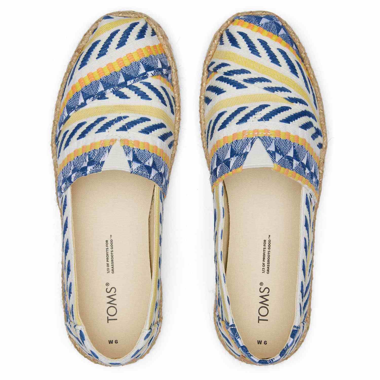 Women's Chunky Woven Espadrilles Multi Color For Women Platform