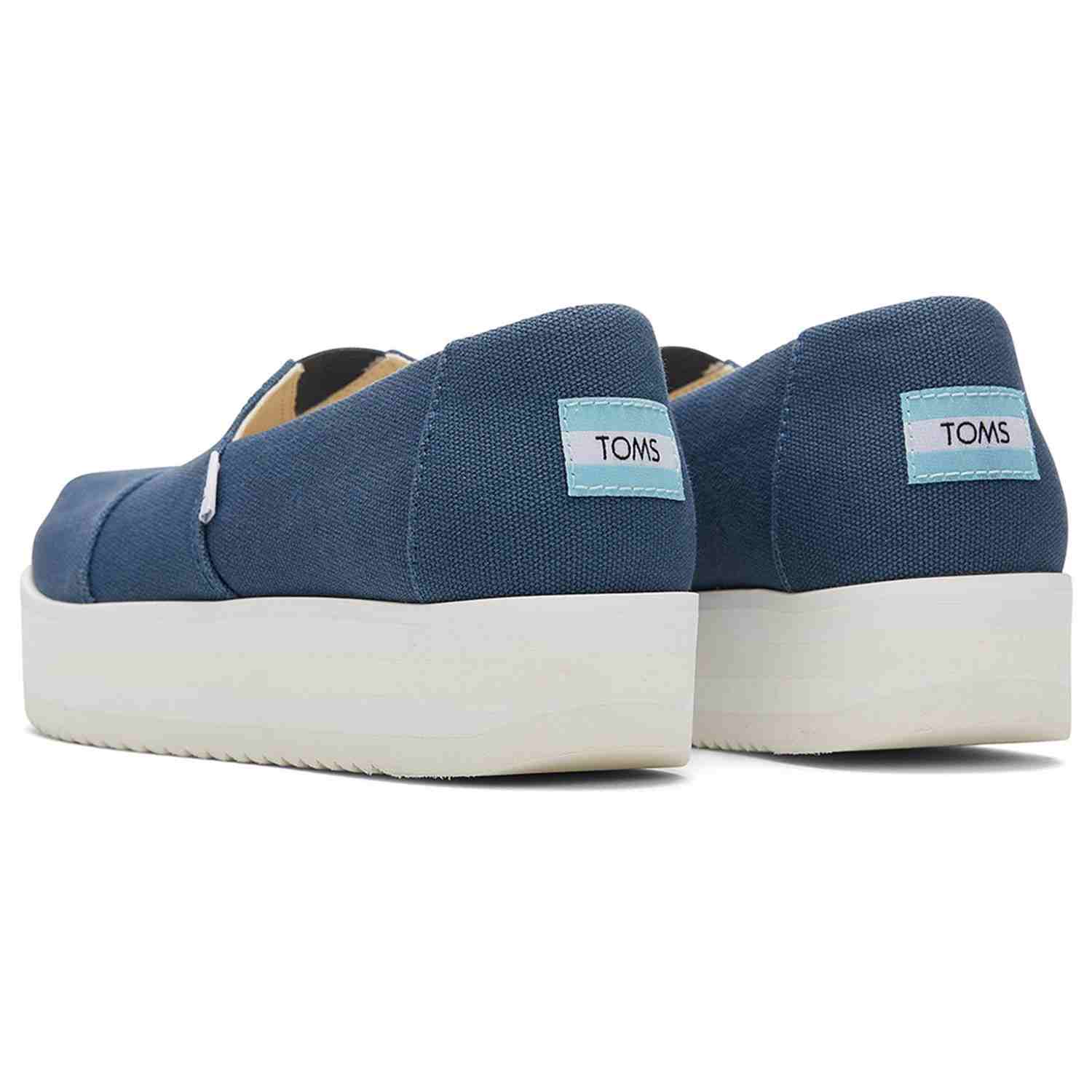 Women's Canvas Platform Blue Shoes