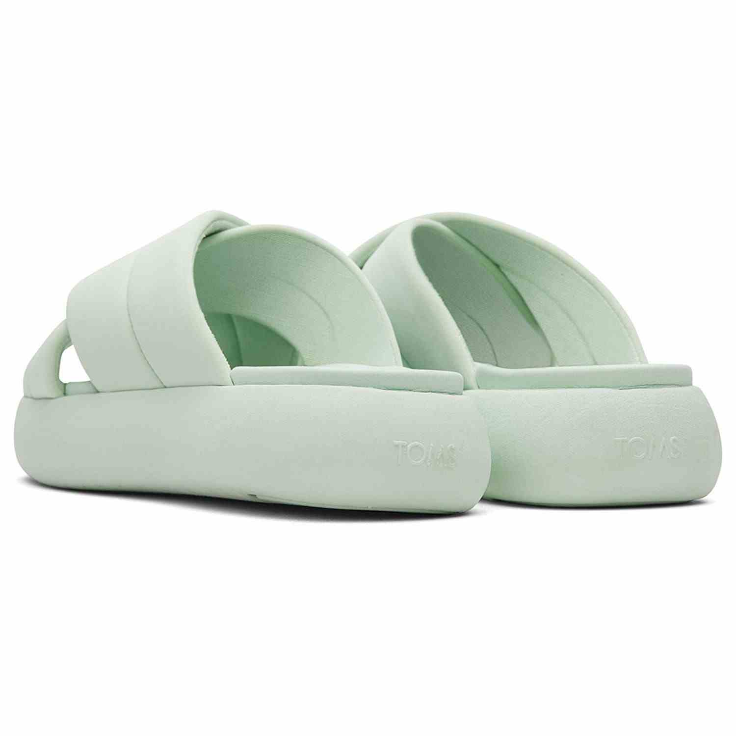 Women's Mallow Crossover Mint Sliders