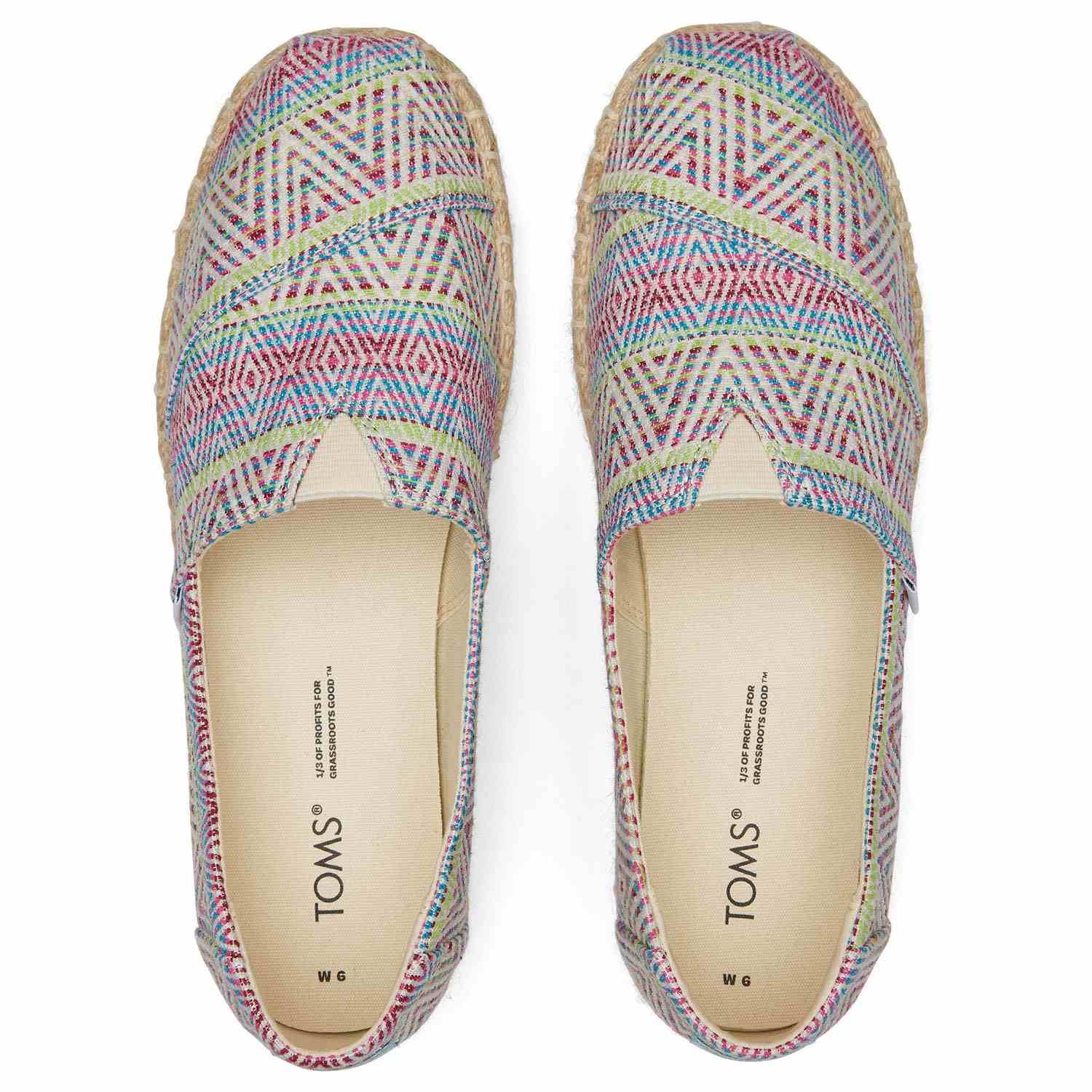 Women's Woven Platform Espadrilles Multi Color