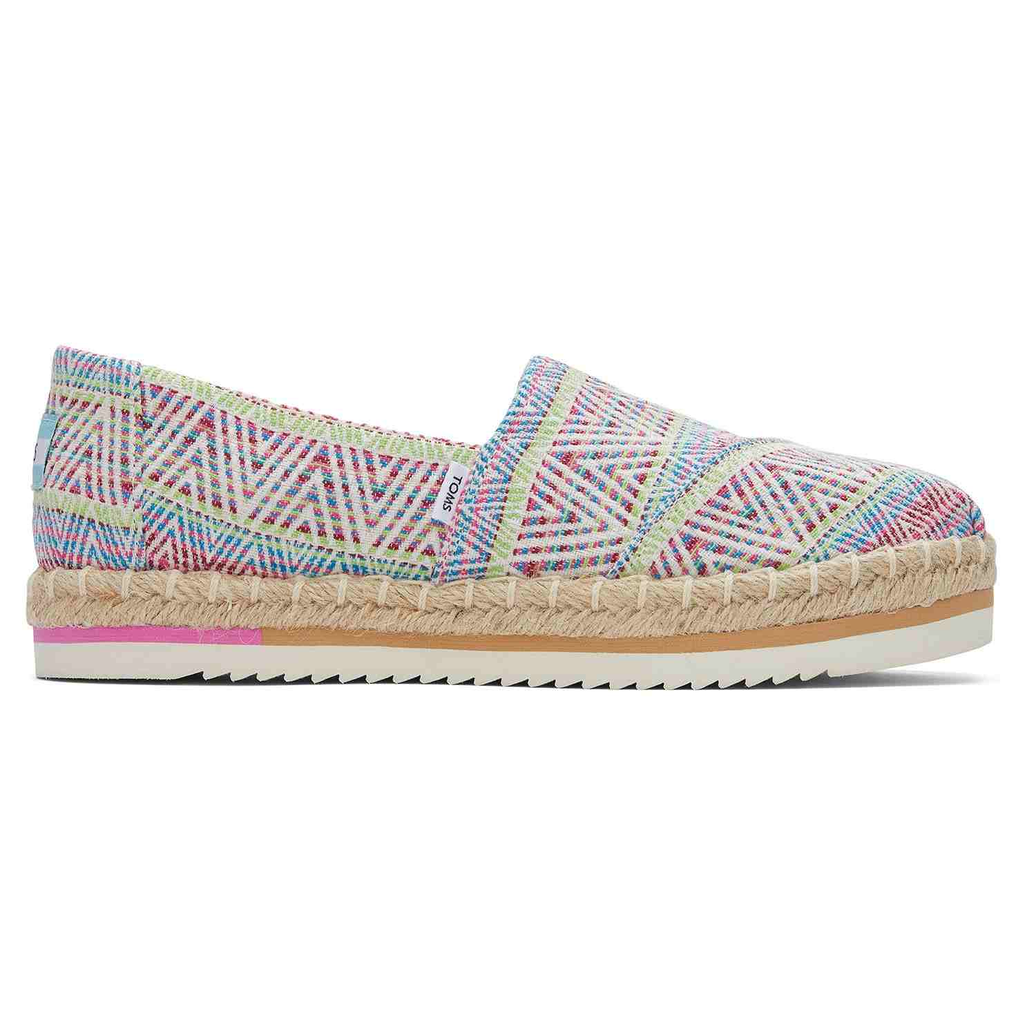 Women's Woven Platform Espadrilles Multi Color