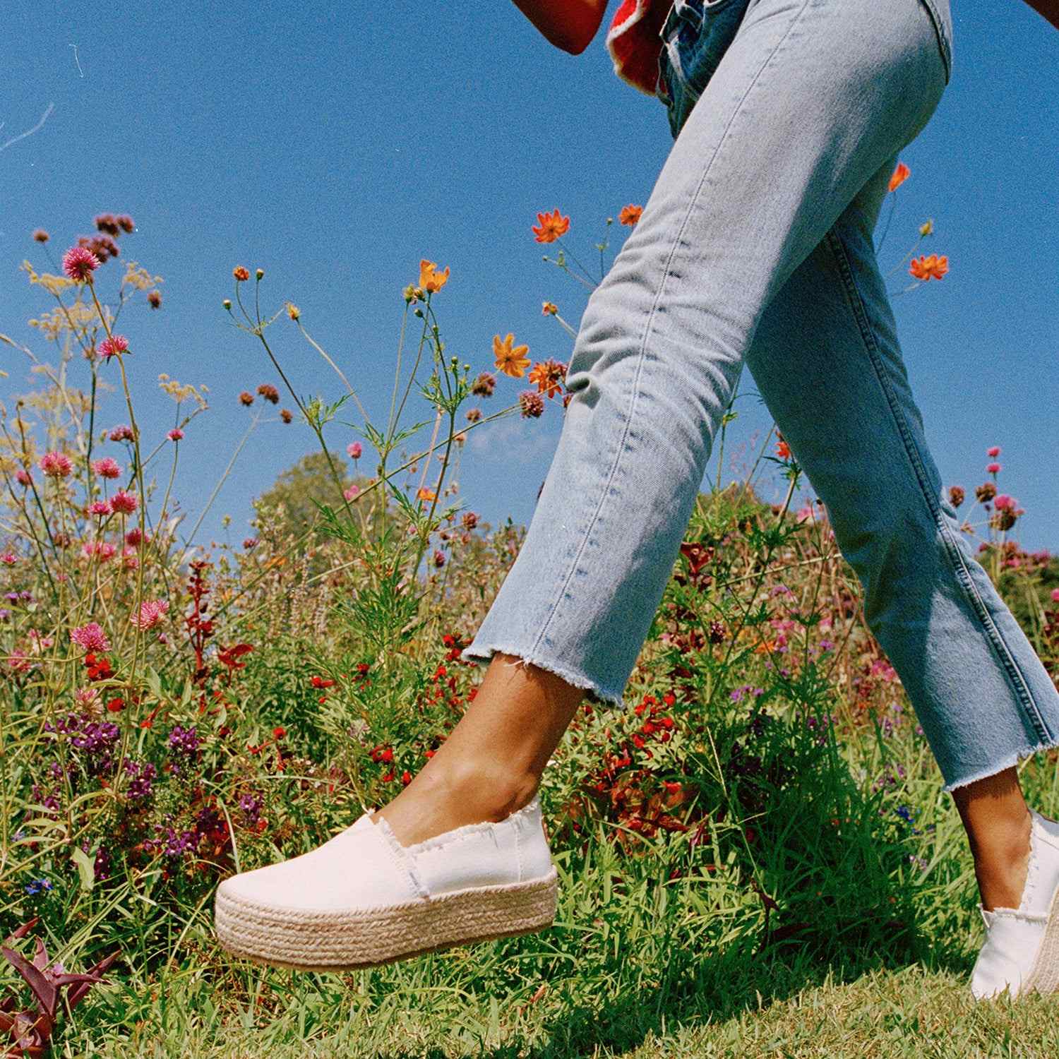 Women's Valencia Rope Wrao White Platform Espadrilles Women