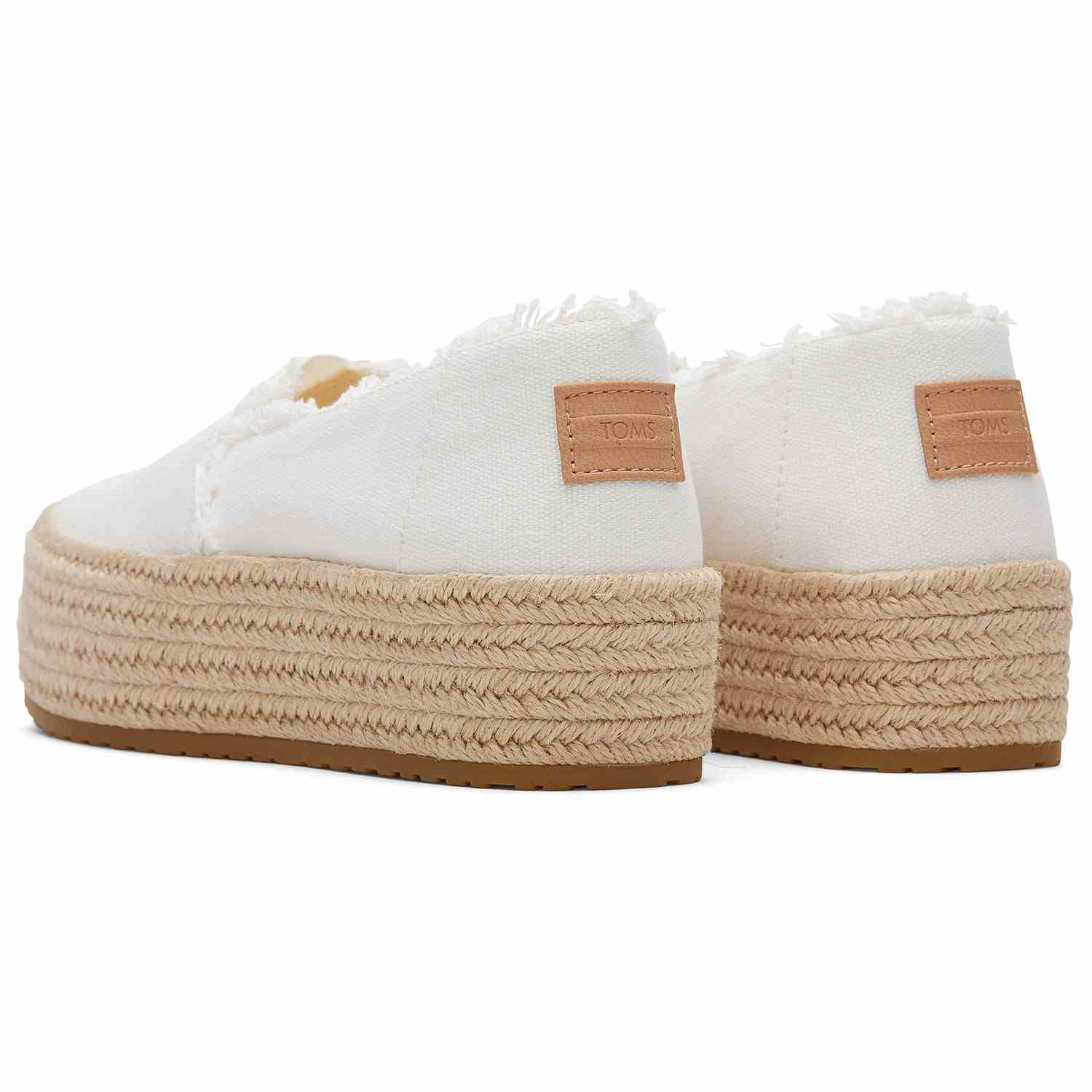 Women's Valencia Rope Wrao White Platform Espadrilles Women