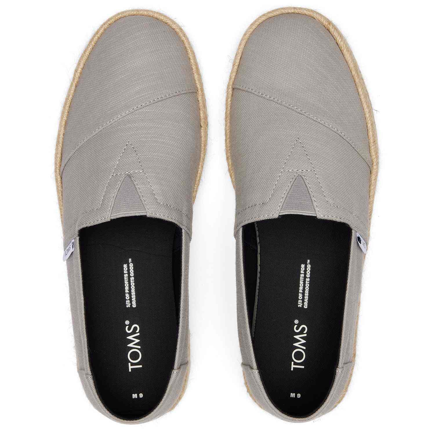 Men's Grey Jute Wrap Espadriles Men