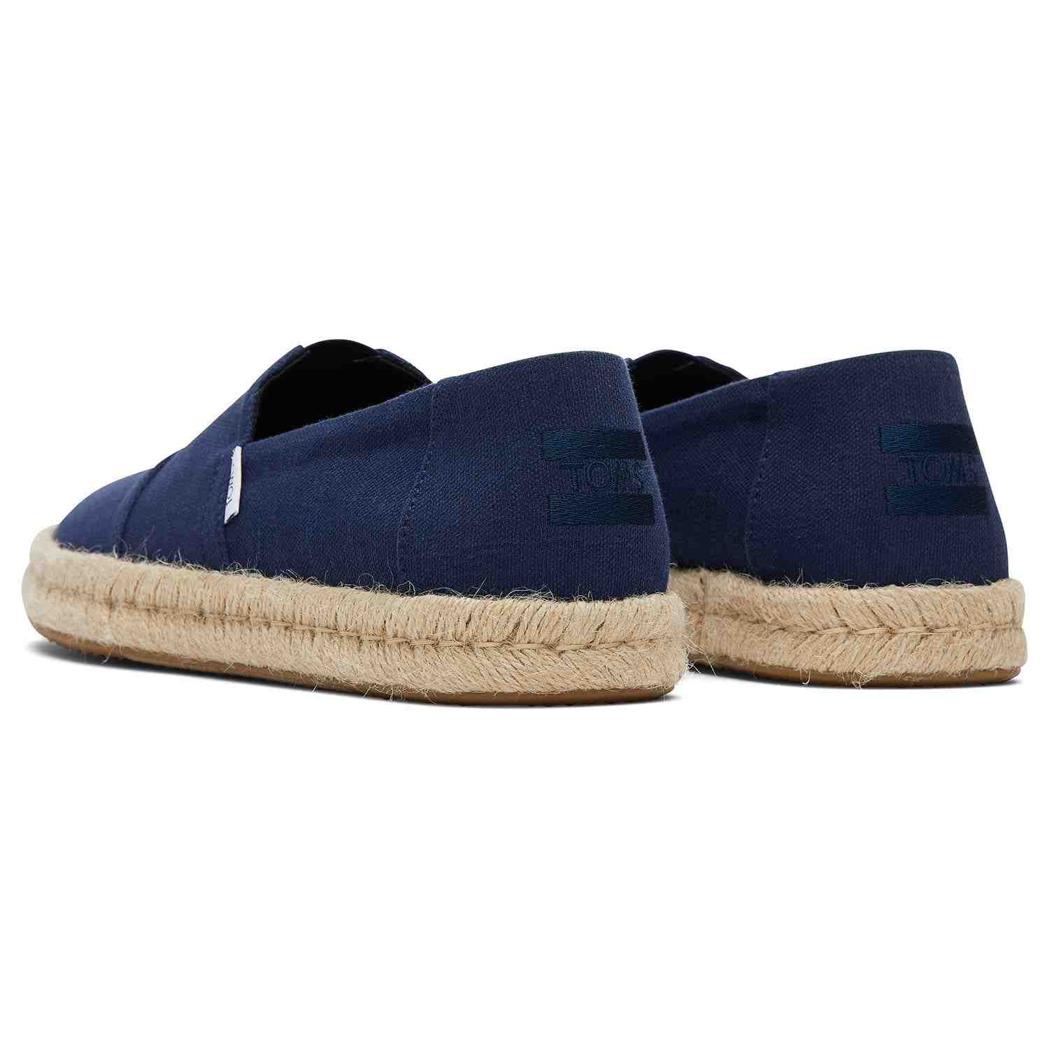 Men's Jute Wrap Espadrilles Navy Men Slip On