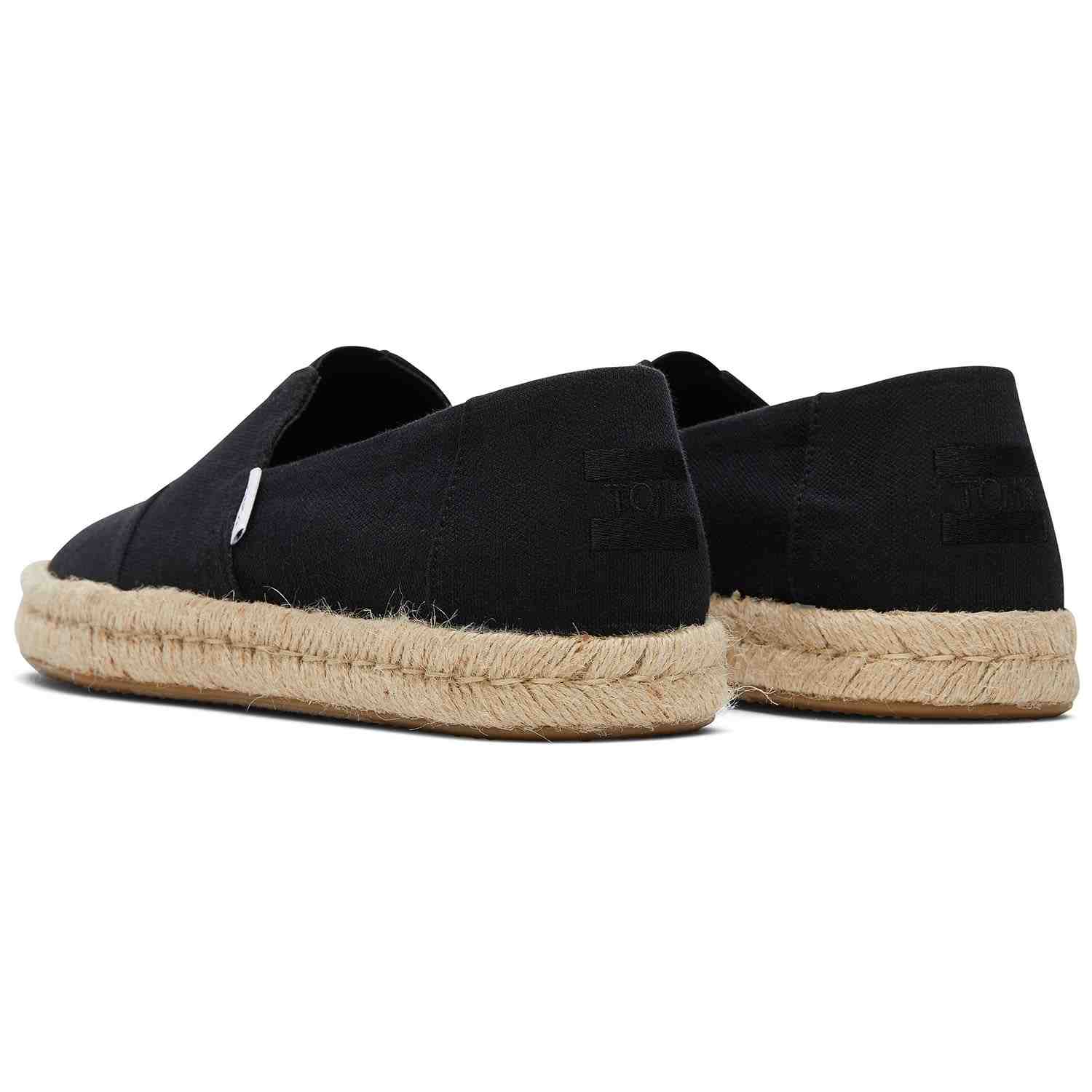 Men's Jute Wrap Espadrilles Black Men Slip On
