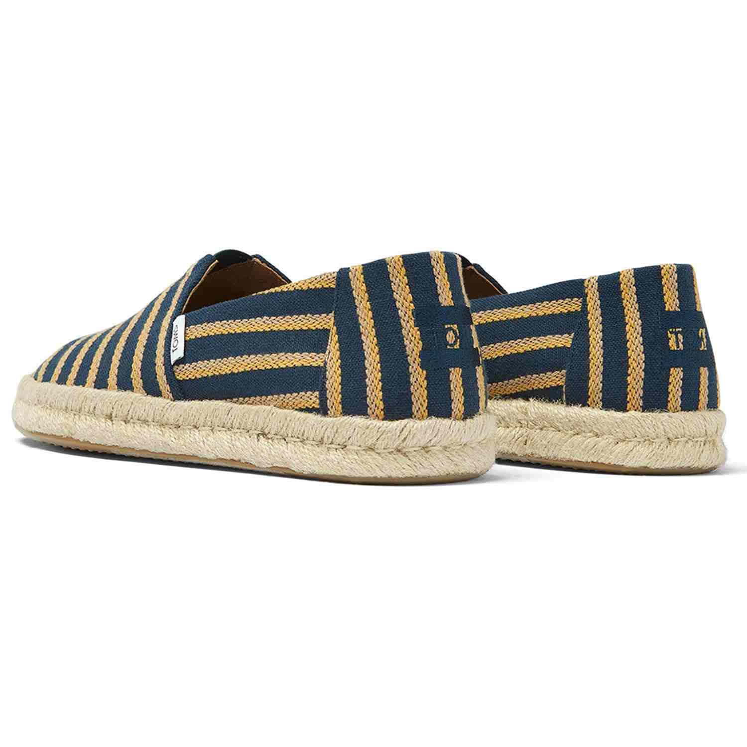 Men's Navy Stripe Espadrilles Slip On