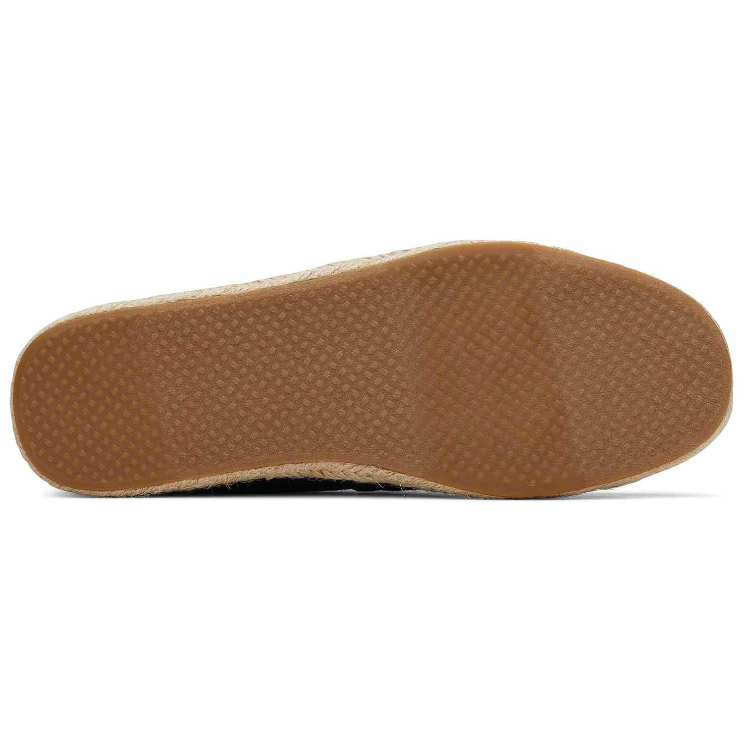 Men's Recycled Cotton Canvas Espadrilles Black For Men Slip On