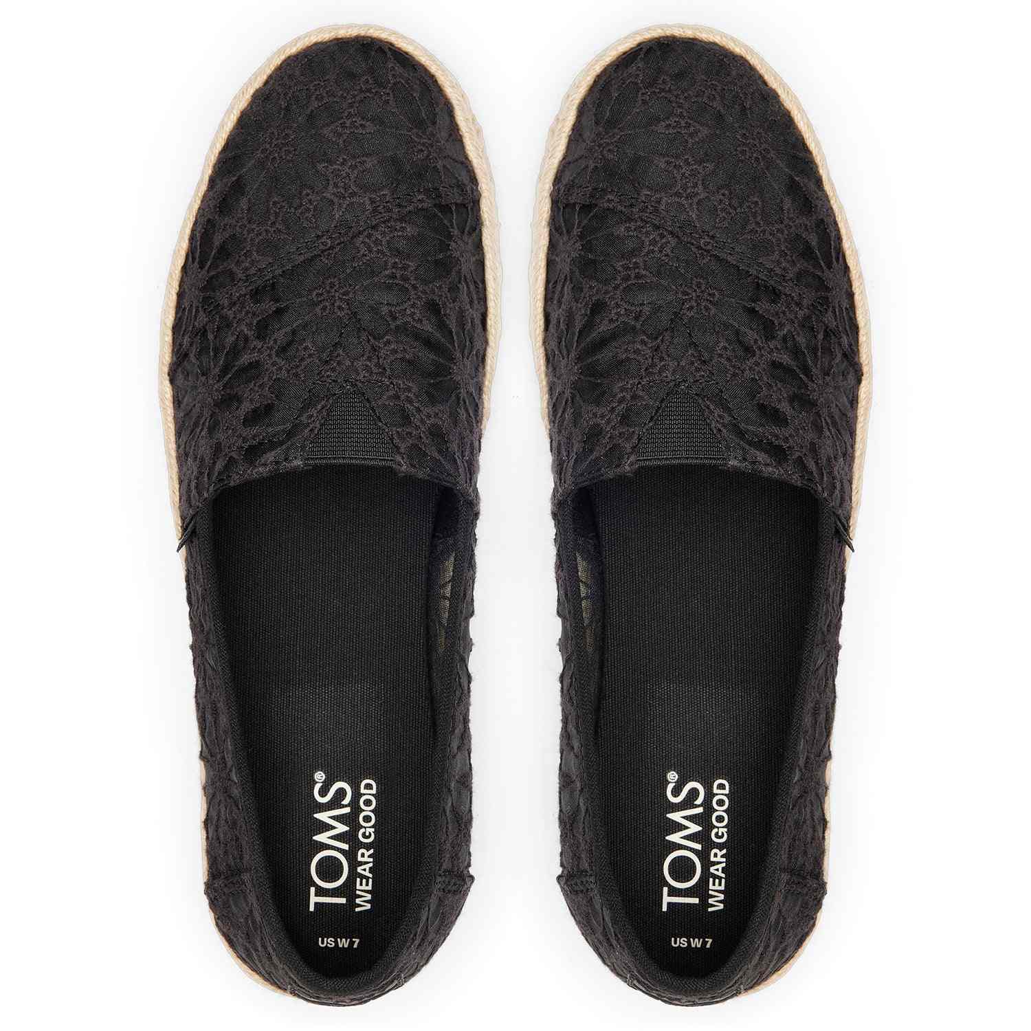 Women's Alp Rope 2.0 Black Lace Espadrilles
