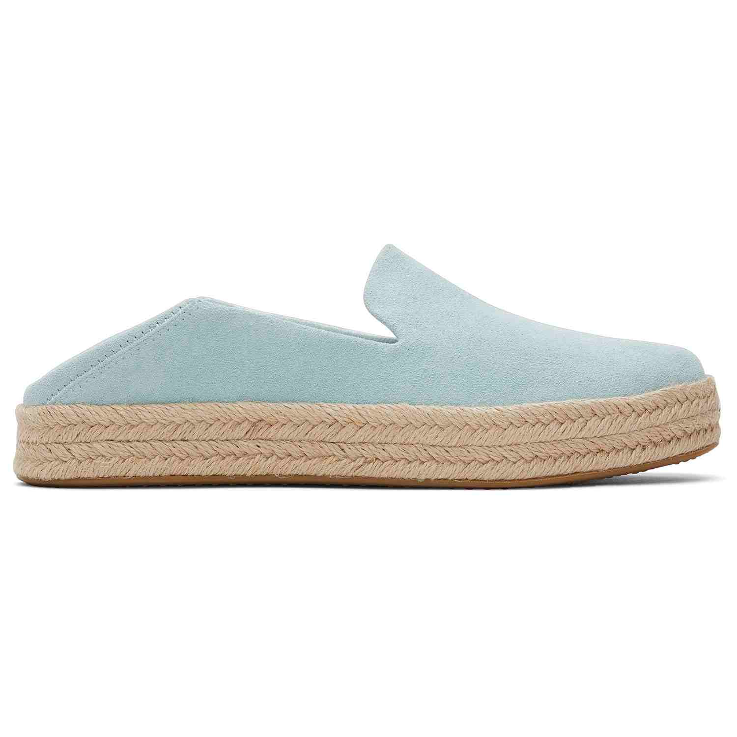Women's Carolina Green Suede Platform Espadrilles