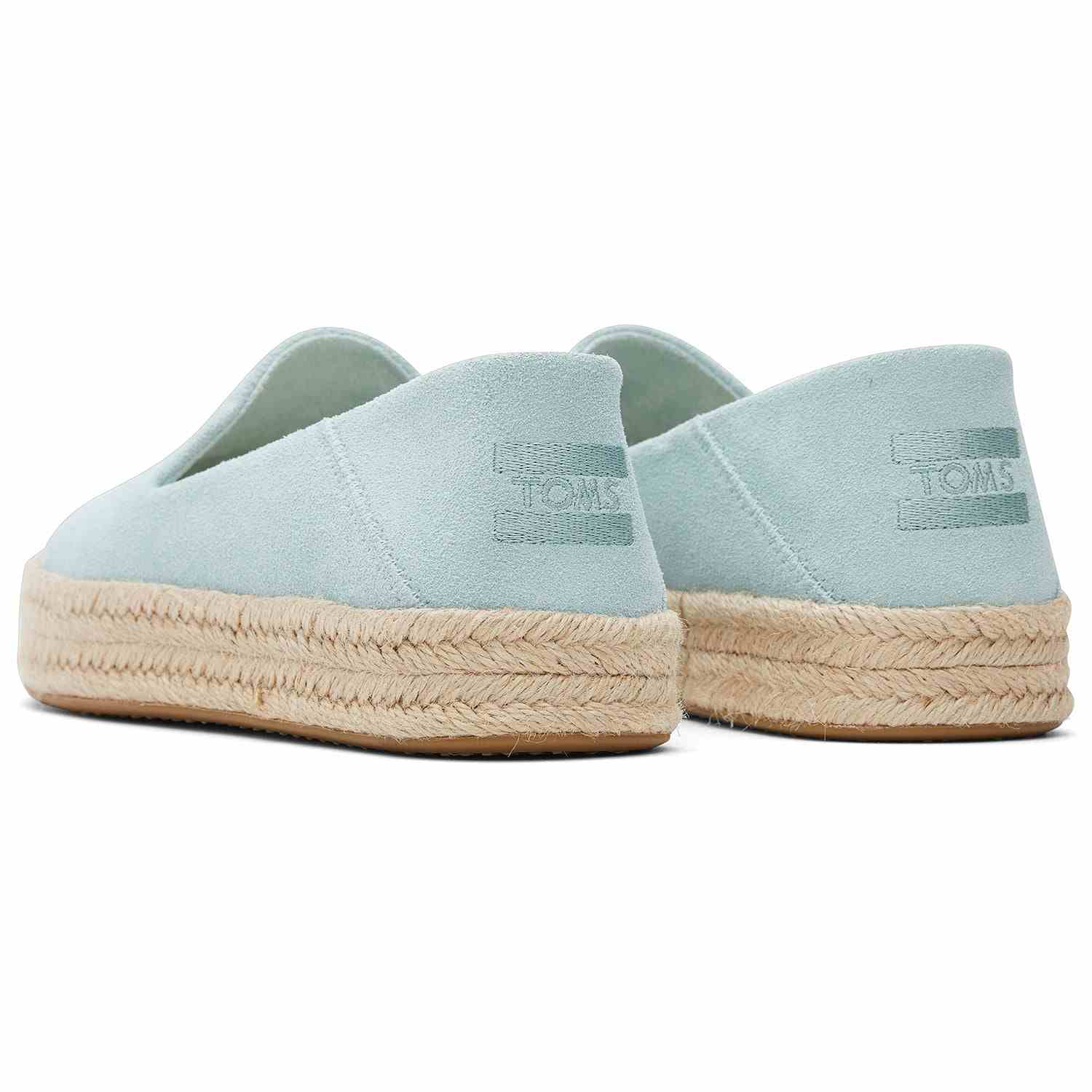 Women's Carolina Green Suede Platform Espadrilles
