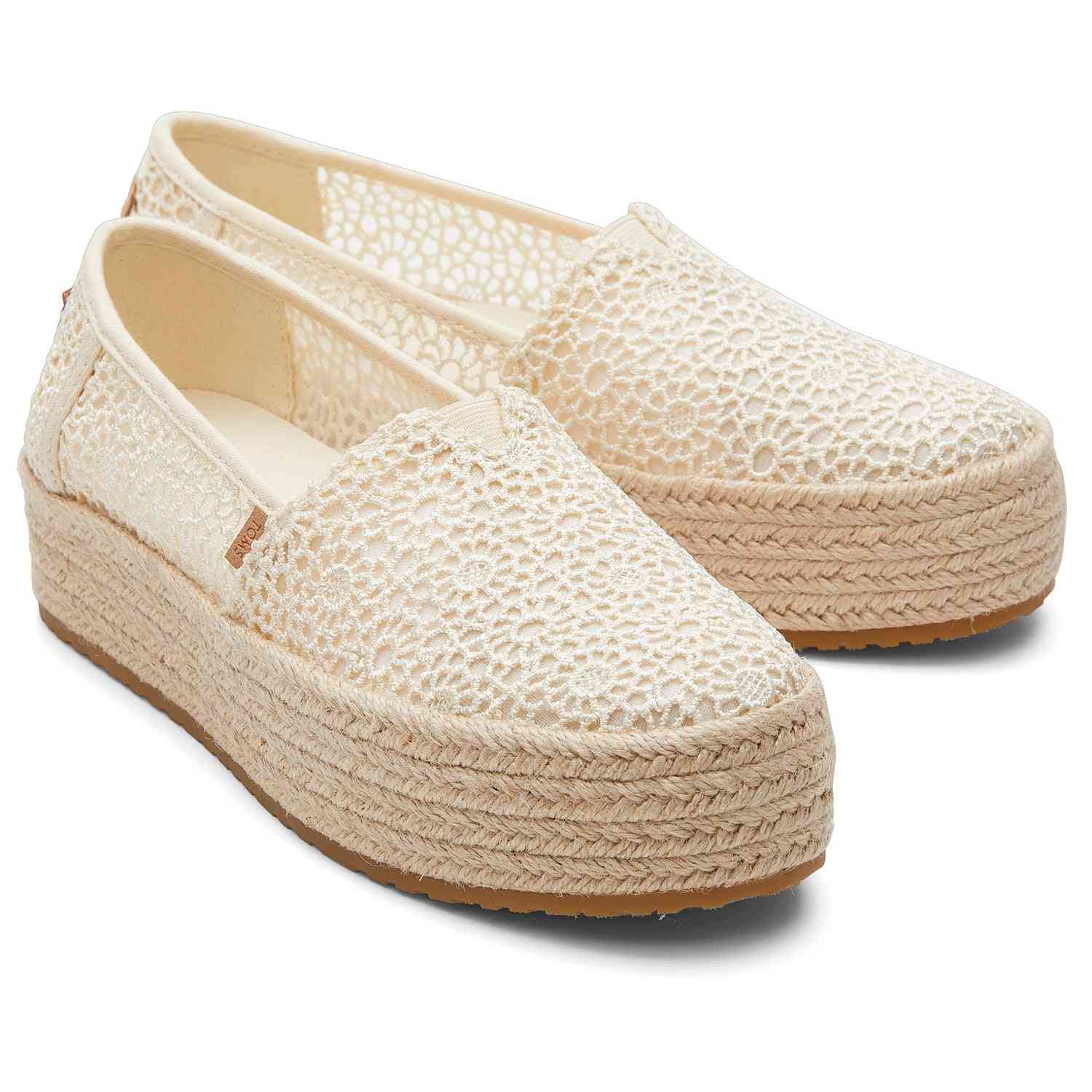 Women's Valencia Rope Wrap Lace Platform Espadrilles