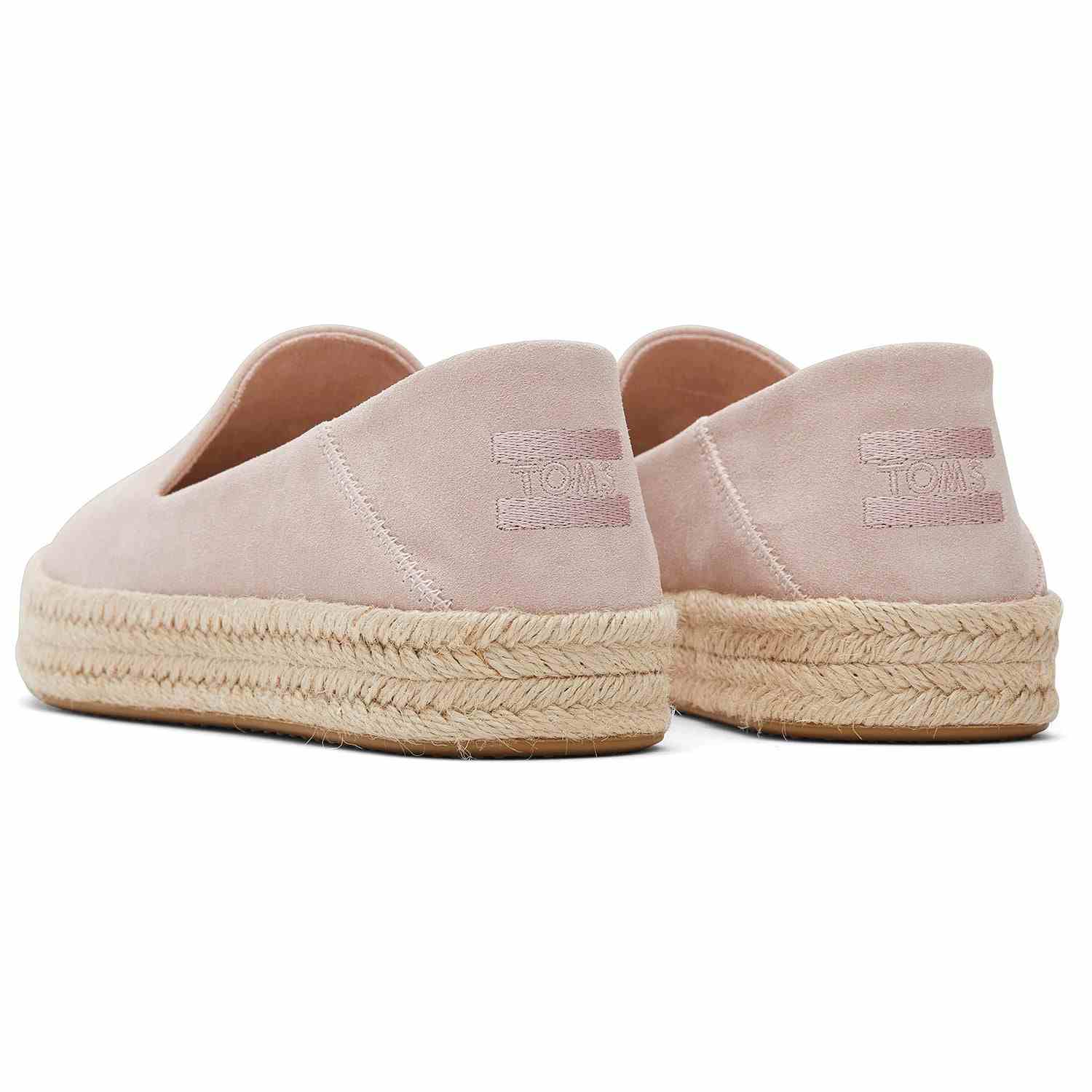 Women's Carolina Pink Suede Platform Espadrilles