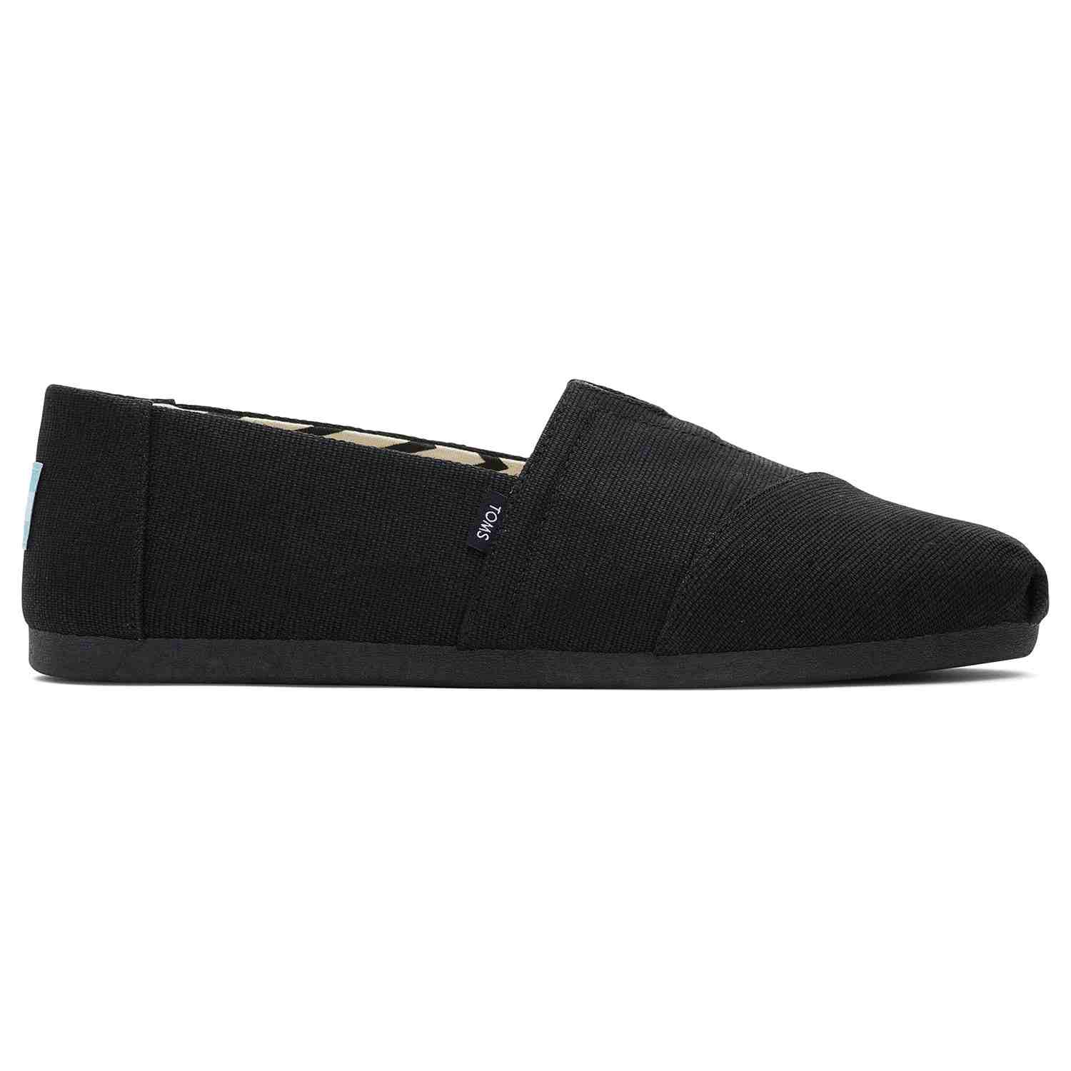 Men's Heritage Canvas All Black Slip Ons Men