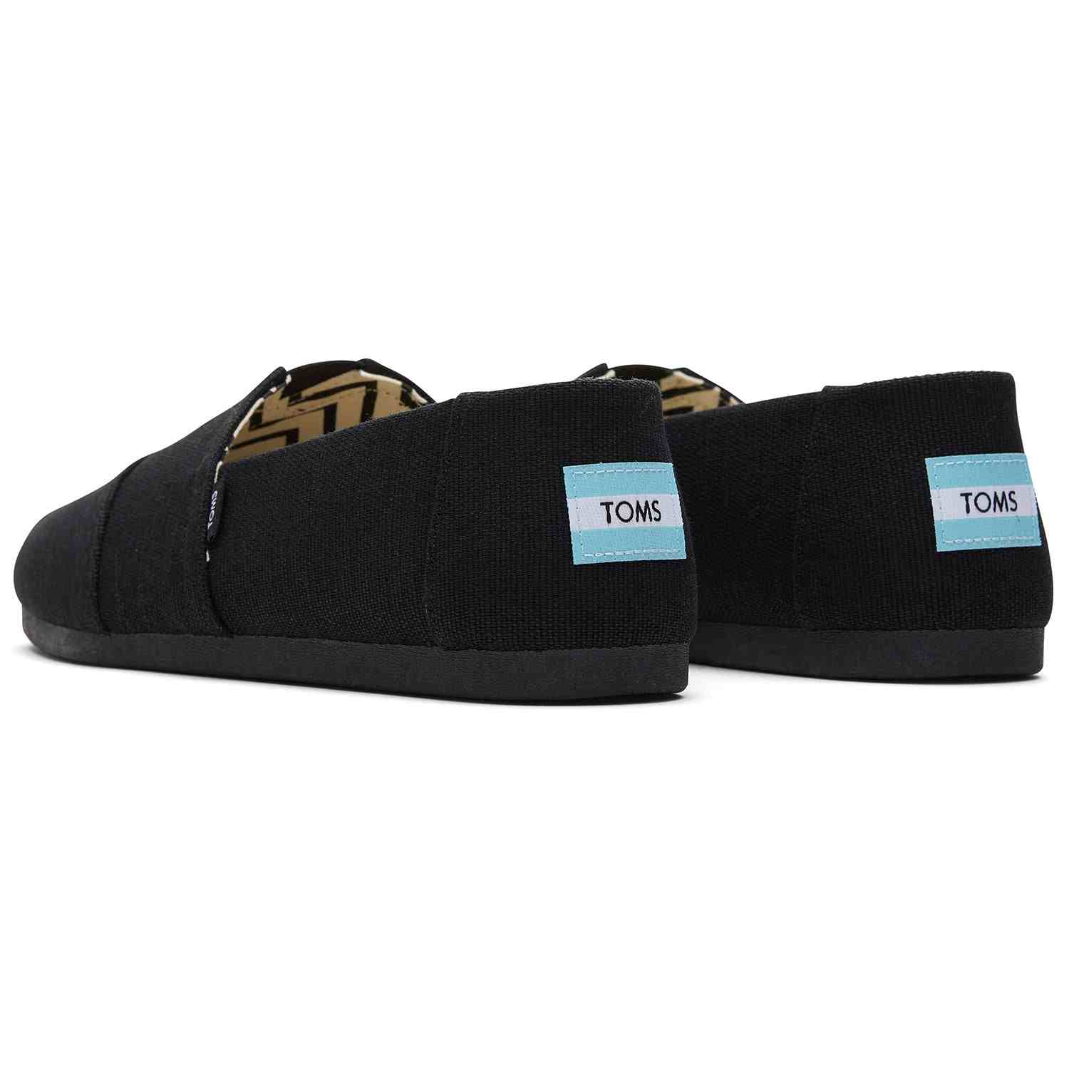 Men's Heritage Canvas All Black Slip Ons Men