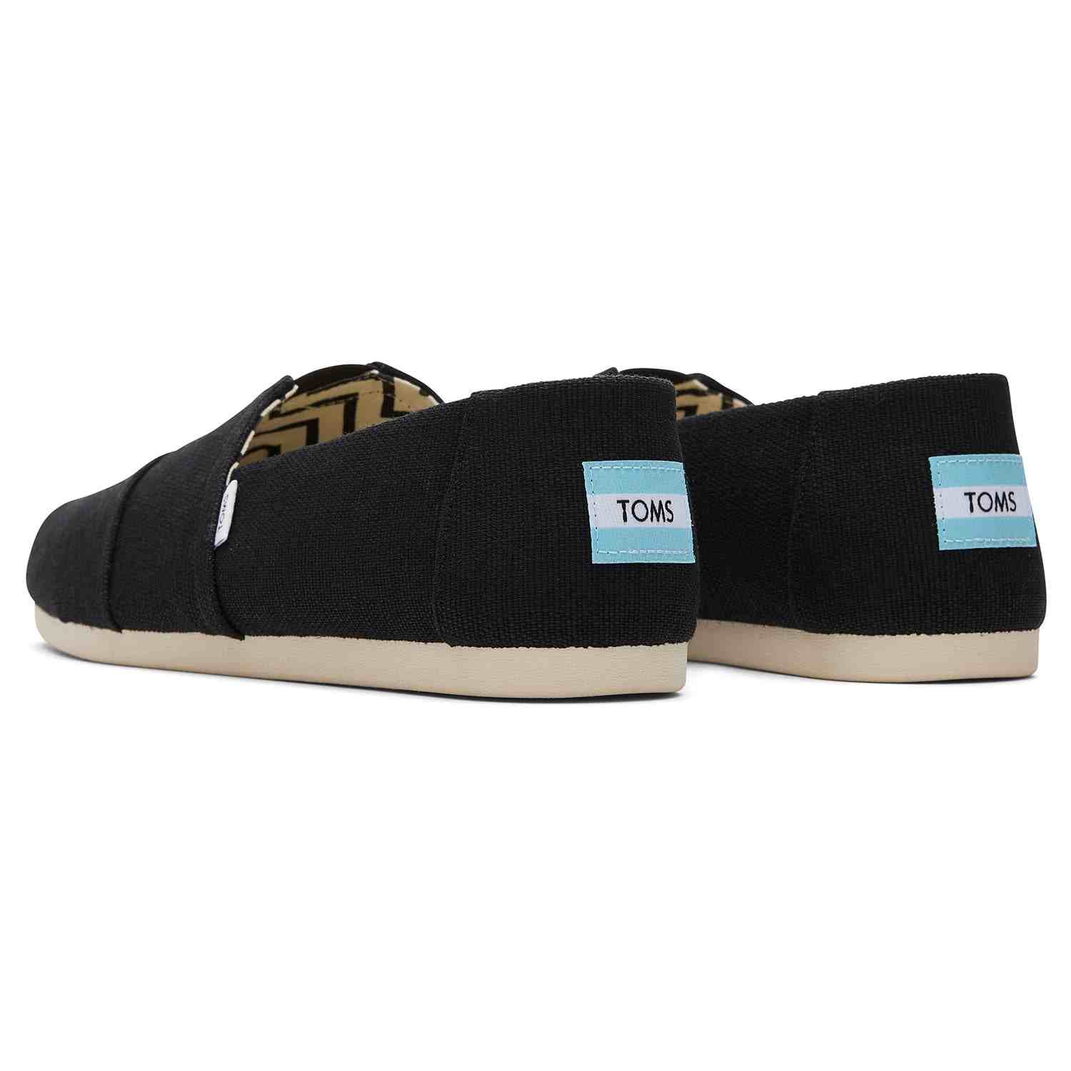 Men's Heritage Canvas Black Slip Ons Men