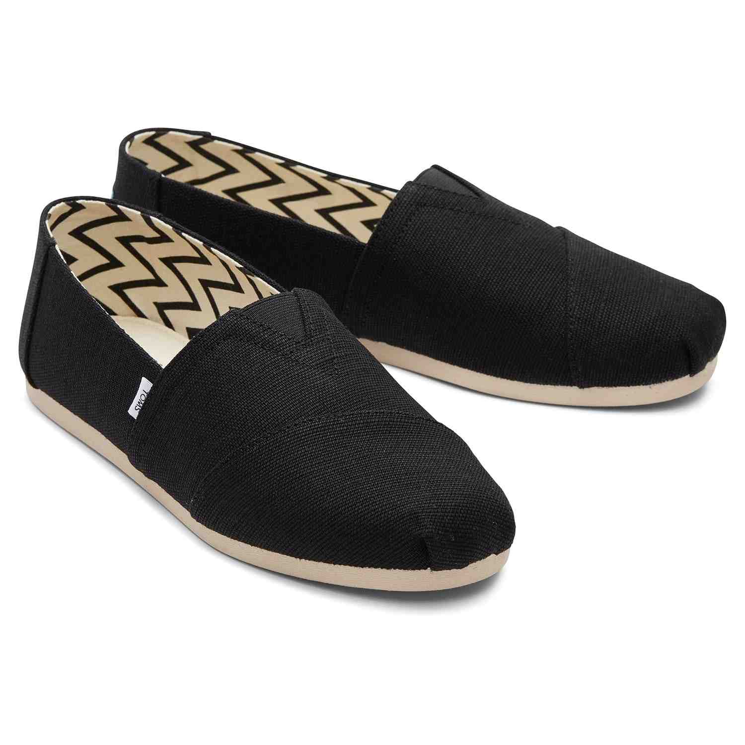 Men's Heritage Canvas Black Slip Ons Men