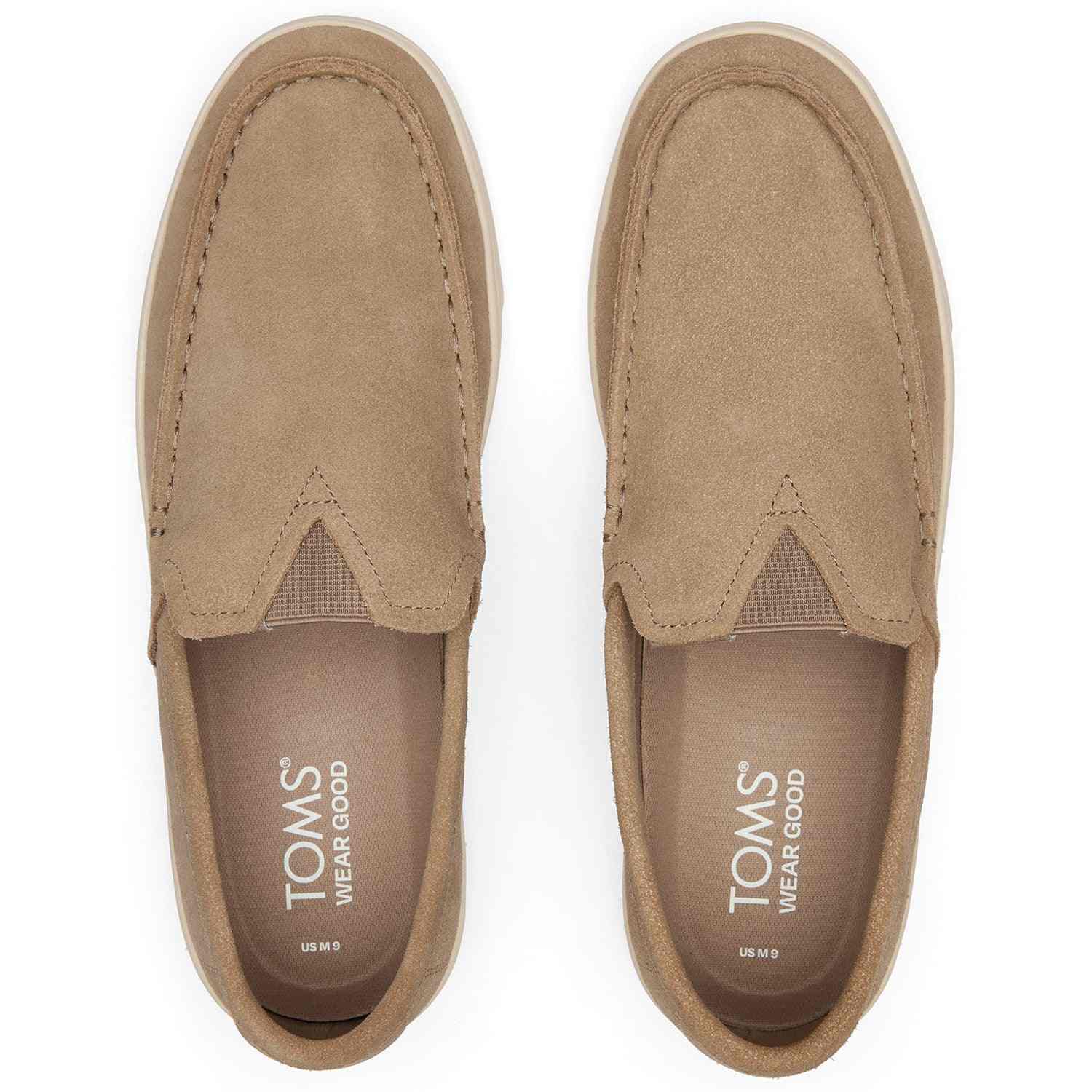 Men's Trvl Lite Suede Taupe Loafers Men