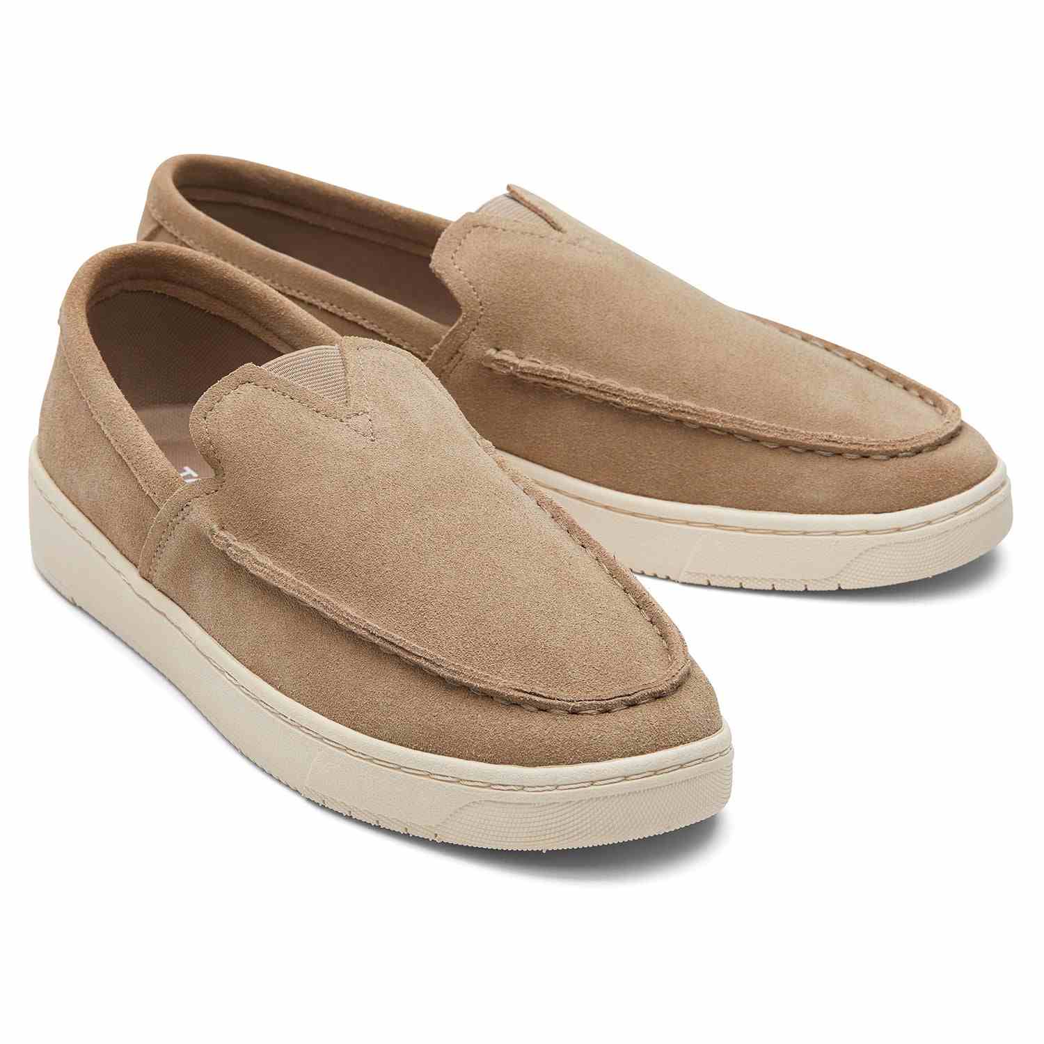Men's Trvl Lite Suede Taupe Loafers Men