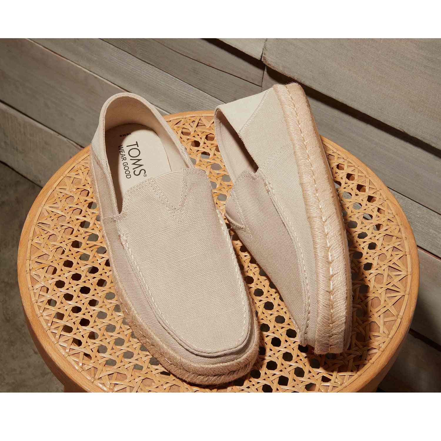 Men's Alonso Loafers Cream Suede Espadrilles