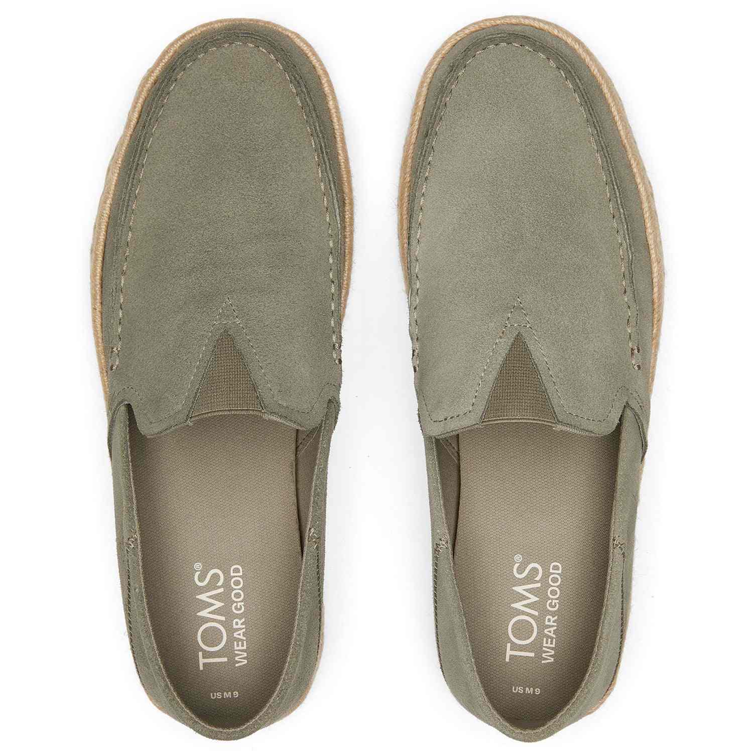 Men's Alonso Loafers Olive Suede Espadrilles Men