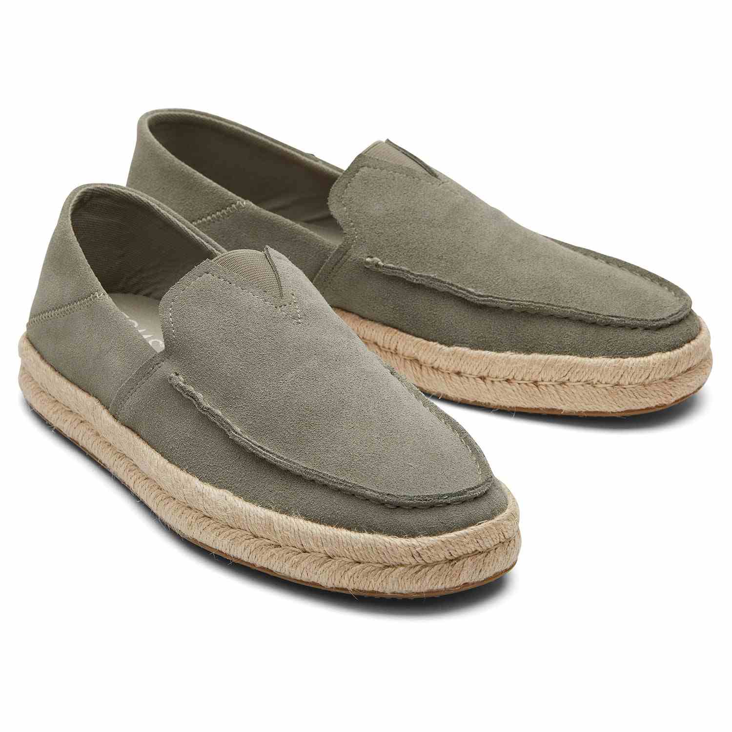 Men's Alonso Loafers Olive Suede Espadrilles Men
