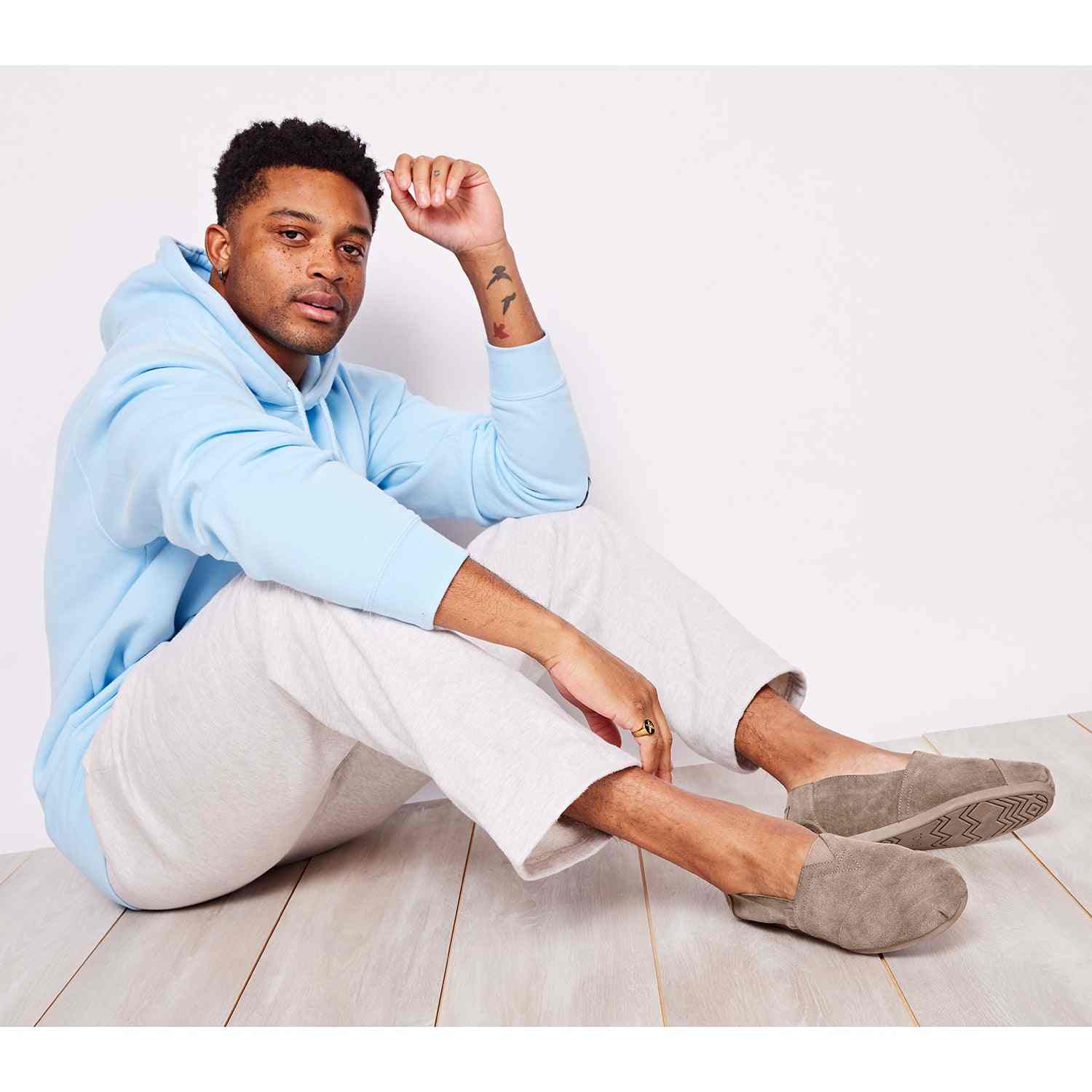 Men's Taupe Suede Lightweight Slip Ons
