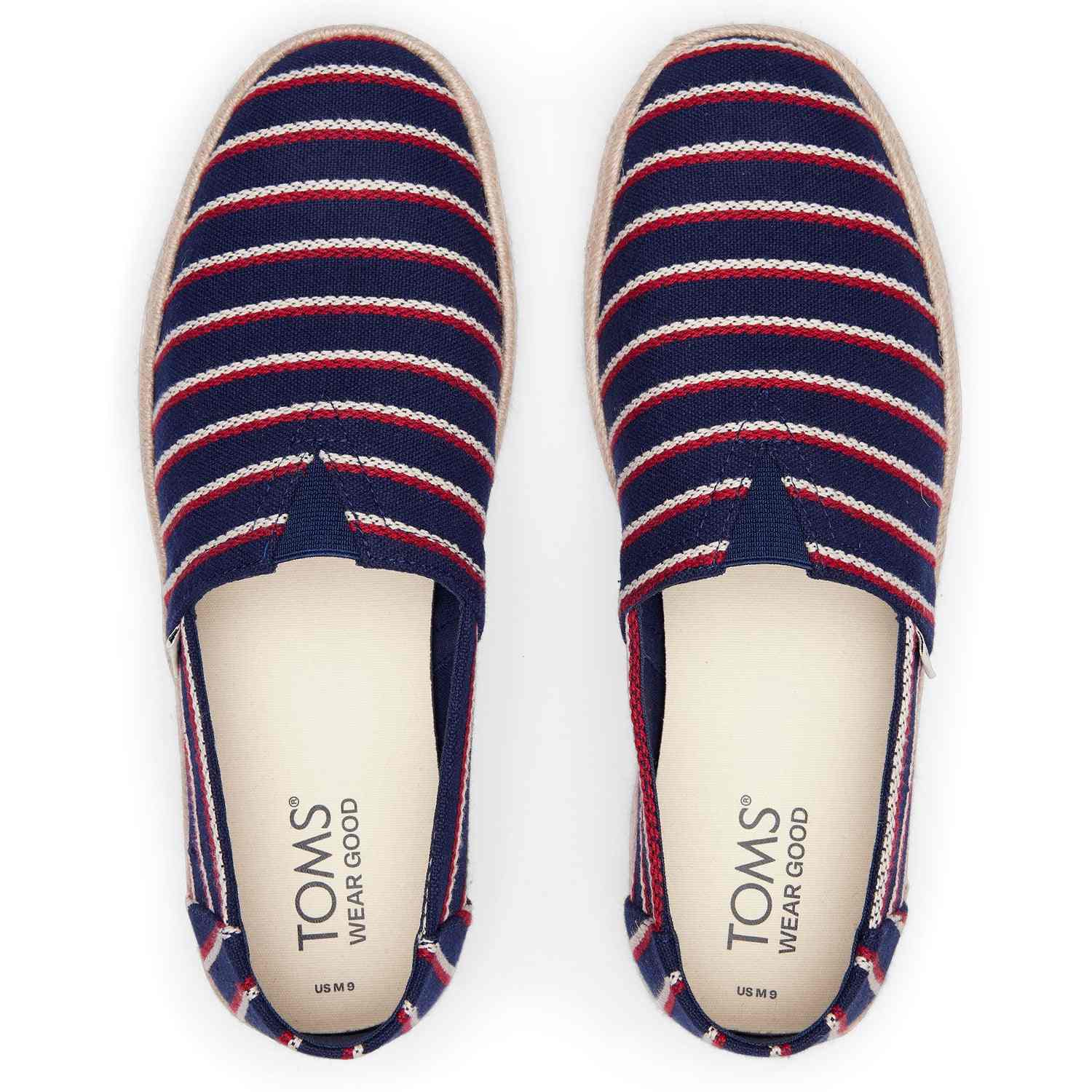 Men's Striped Jute Wrap Espadrilles
